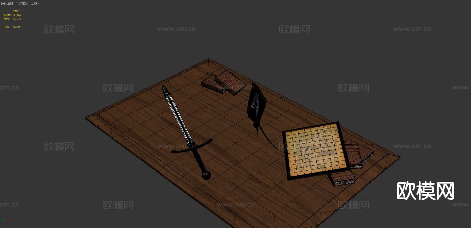 甘道夫剑 长剑 刀剑 游戏道具3d模型