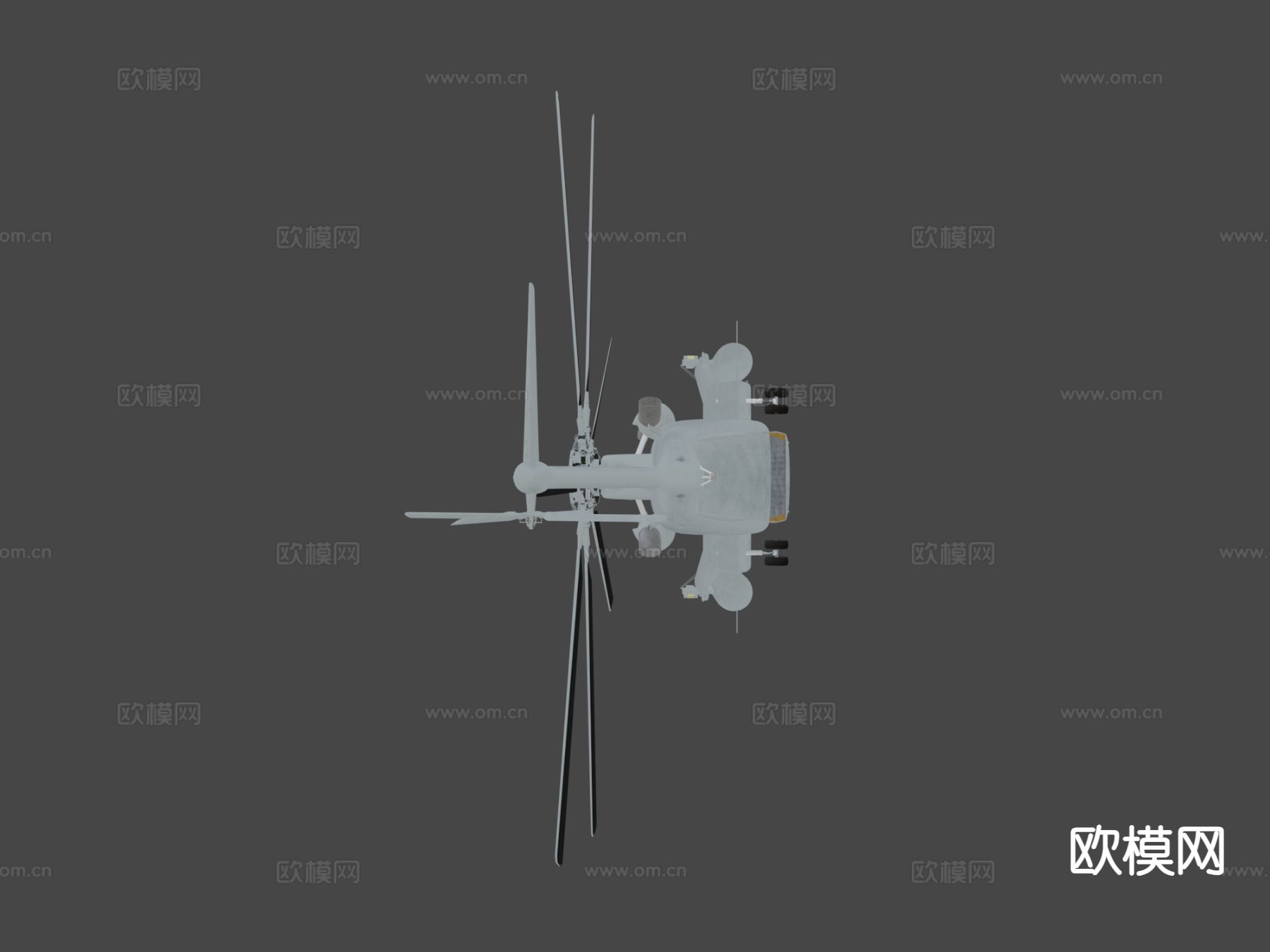 超级雄鹰直升机3d模型