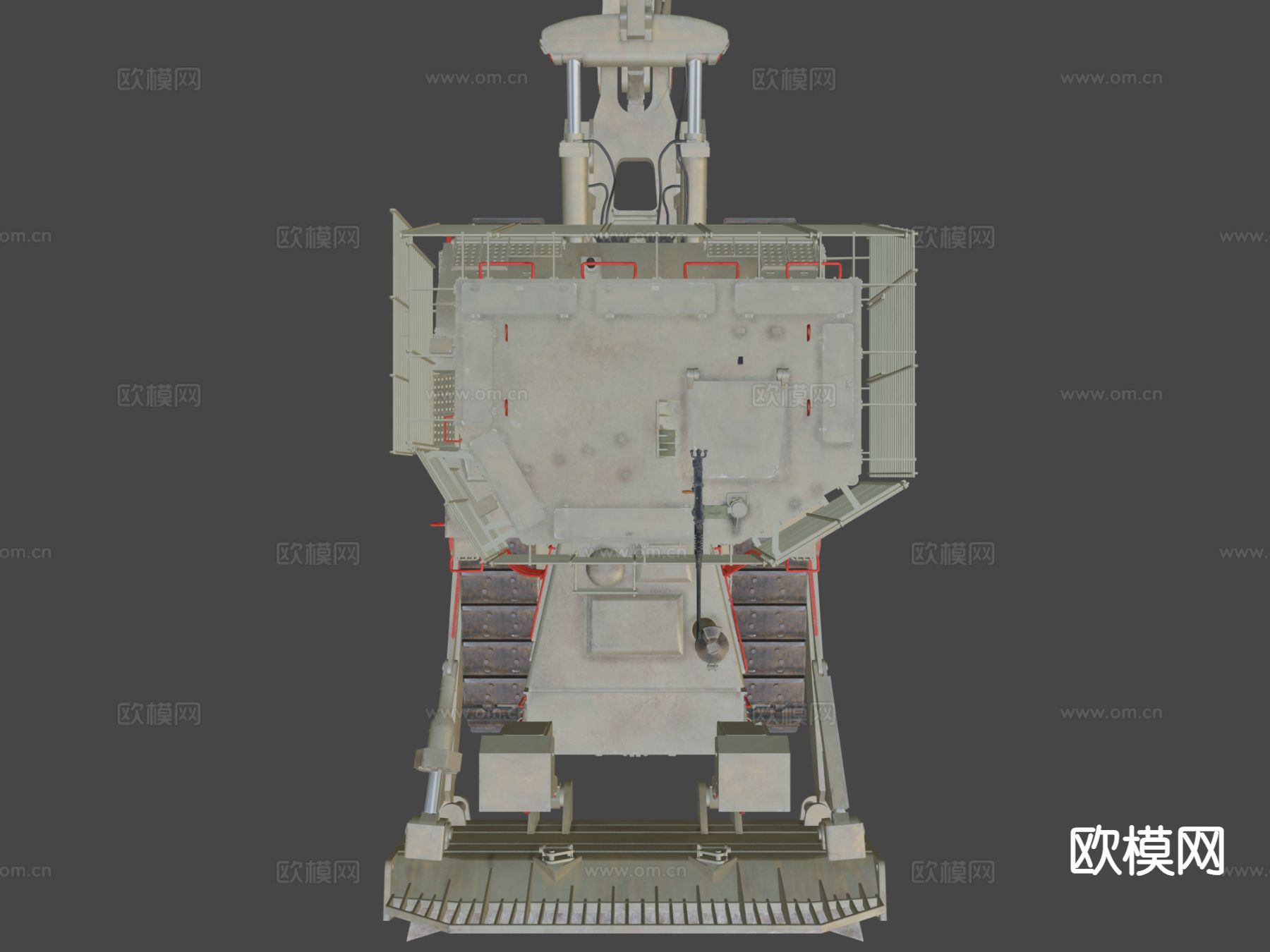 推土机卡车3d模型