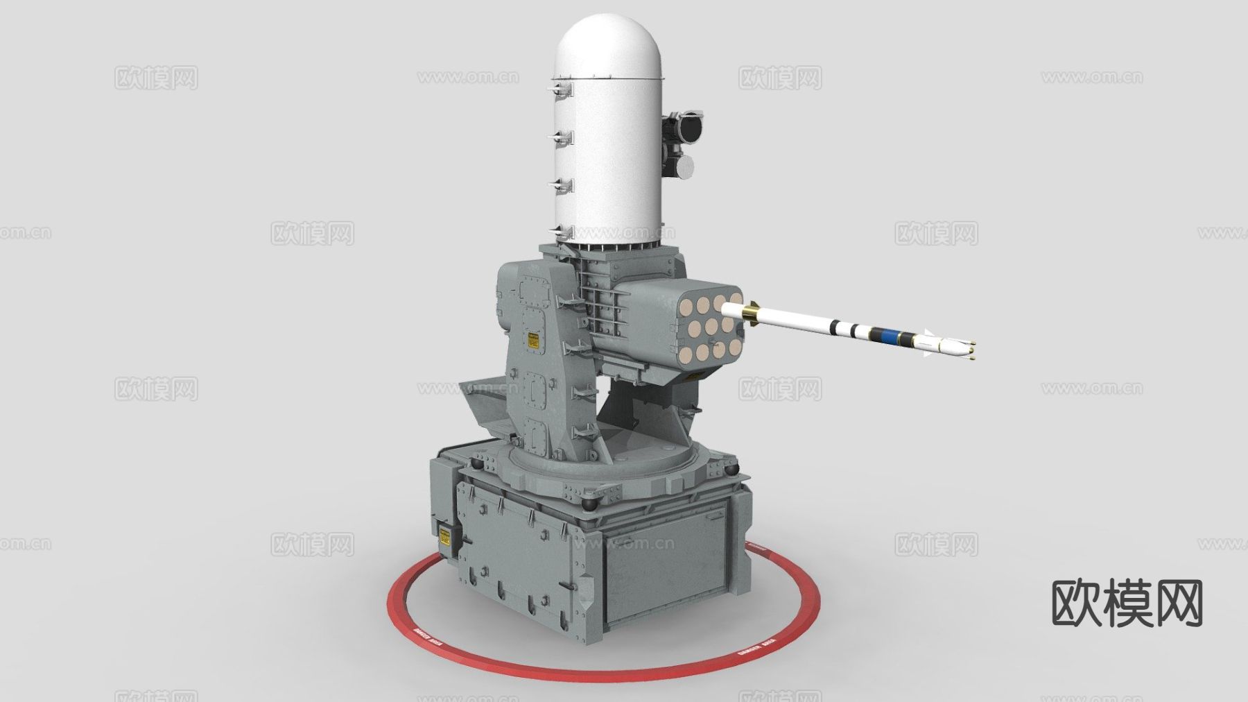 炮塔 导弹发射器3d模型