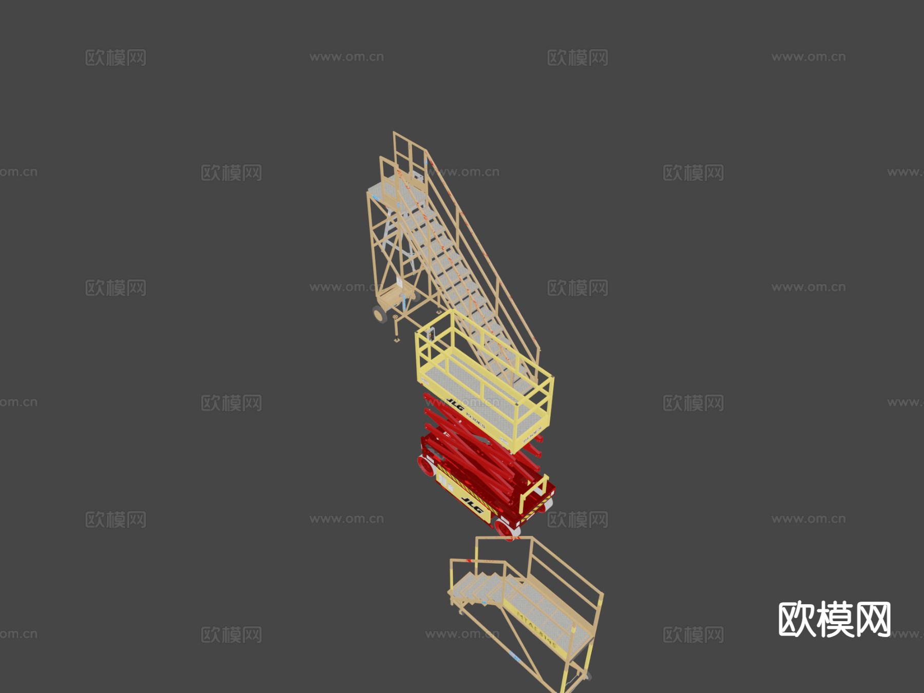 飞机维修梯子3d模型