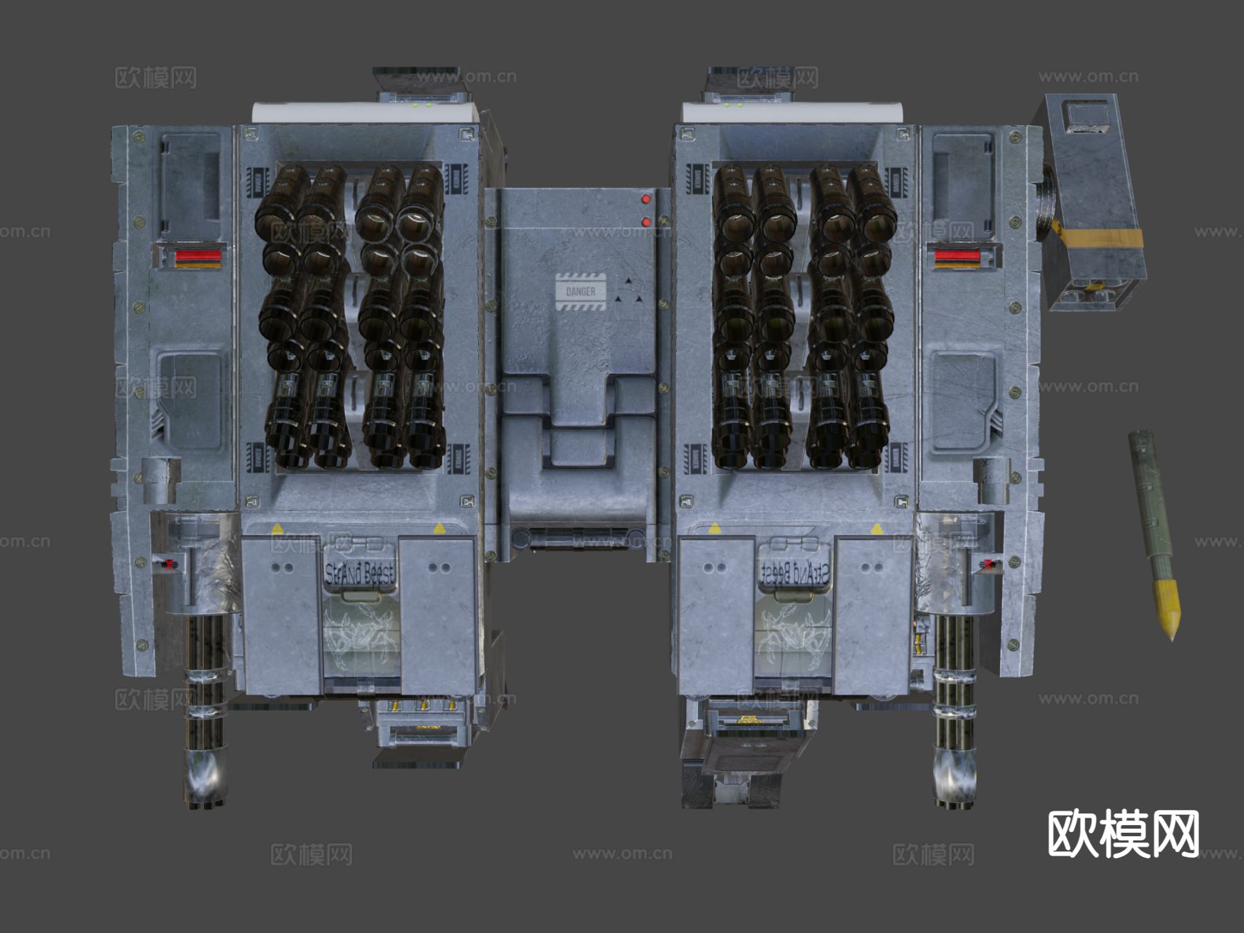 战斗型机甲 游戏角色3d模型