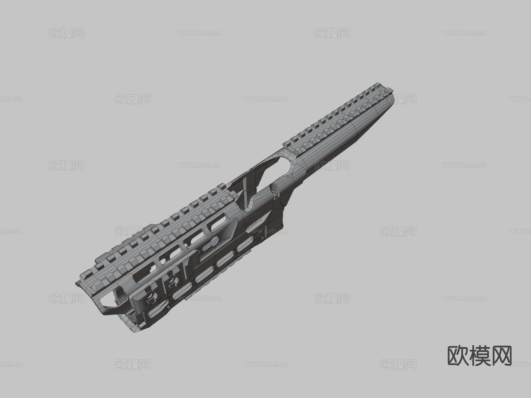 AK74握把手枪3d模型