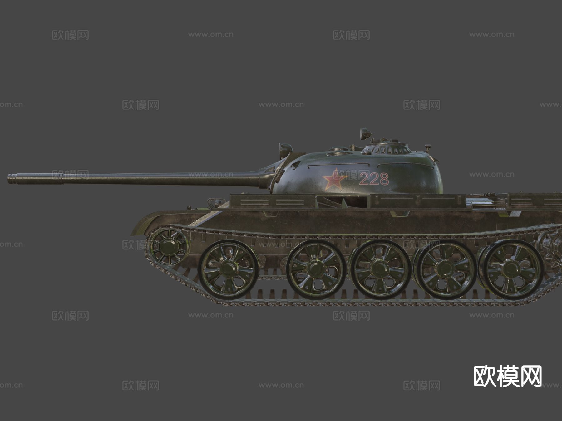 T-54-T-55苏联主战坦克3d模型