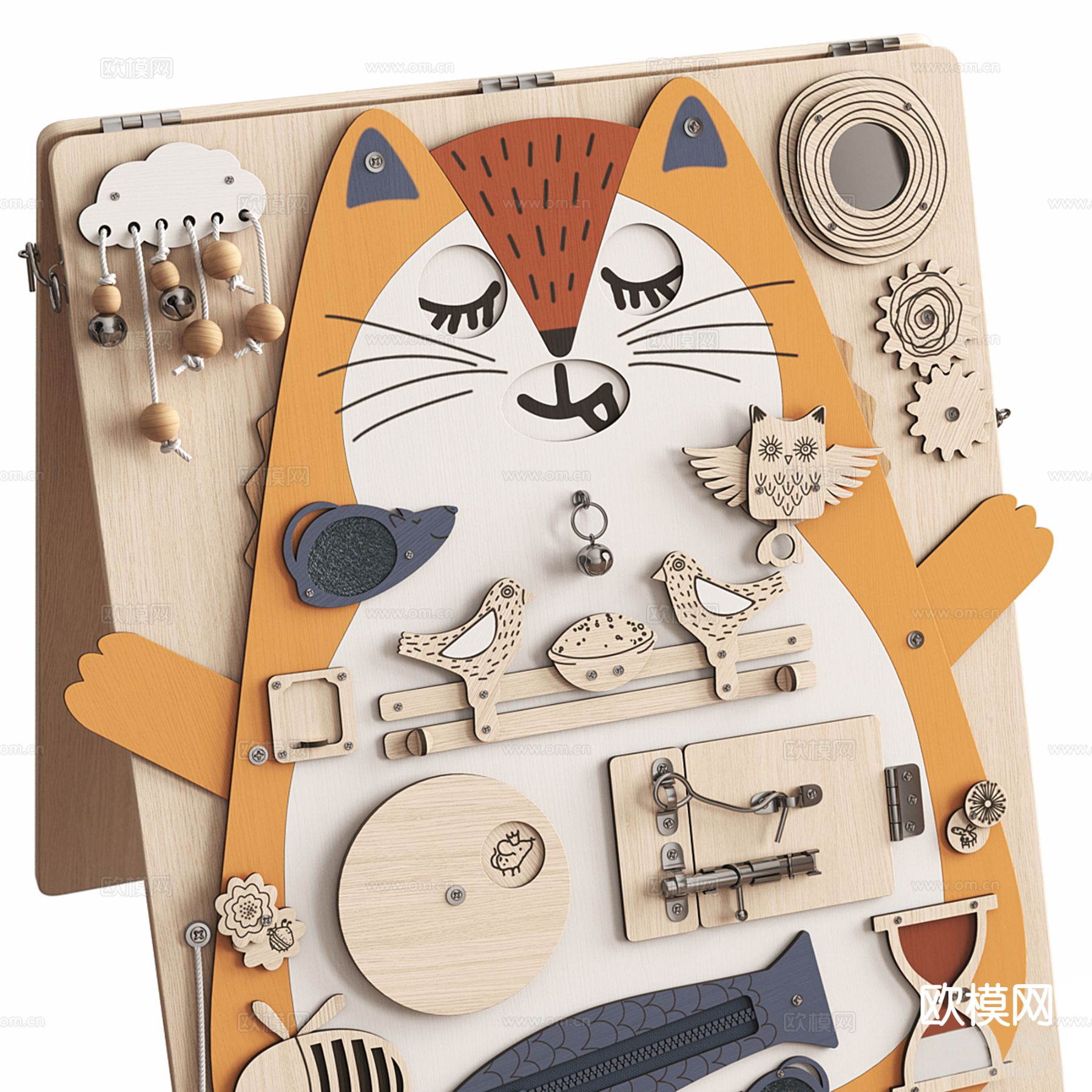 儿童画板su模型下载（渲染图5）