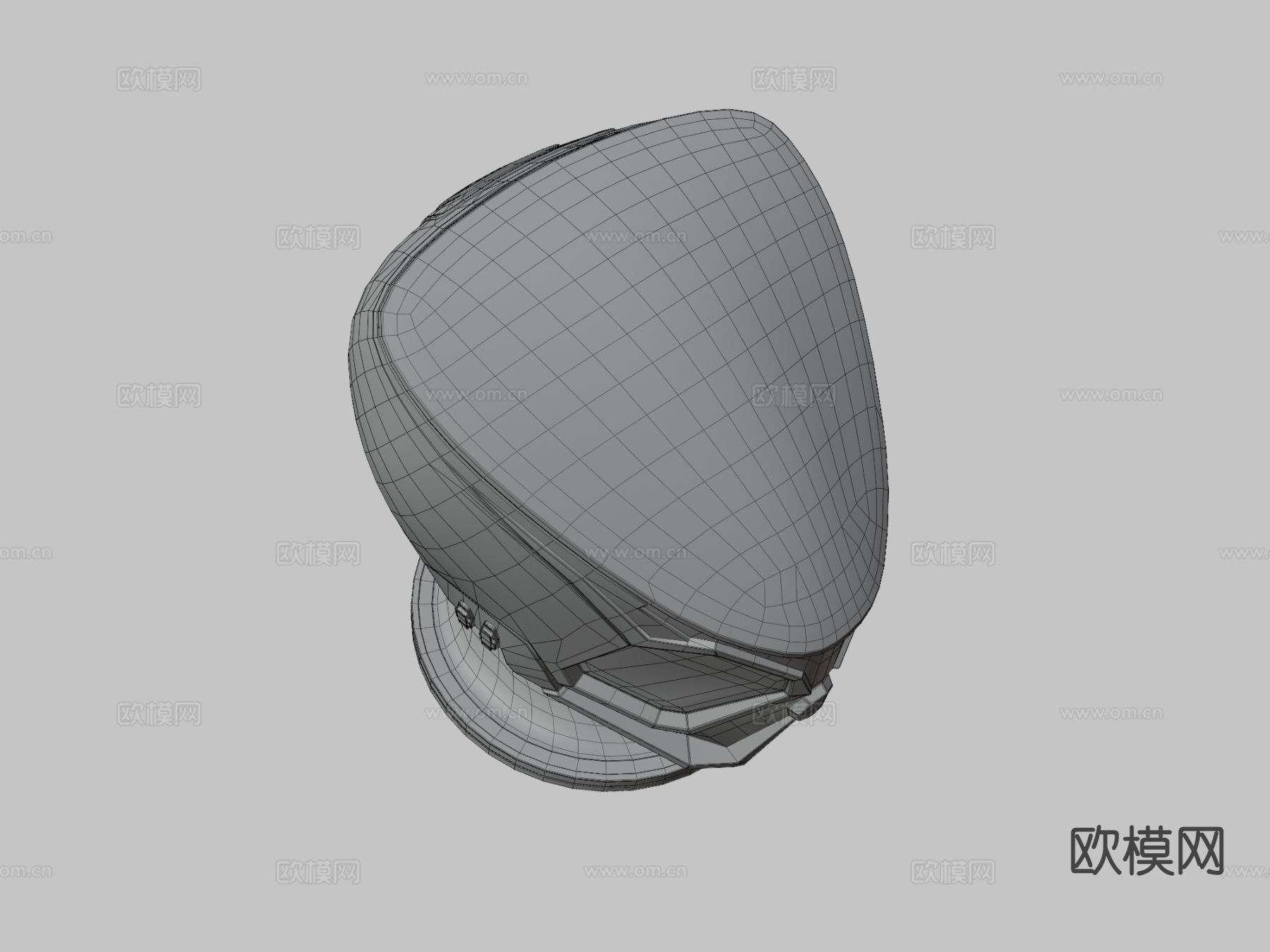 科幻头盔3d模型