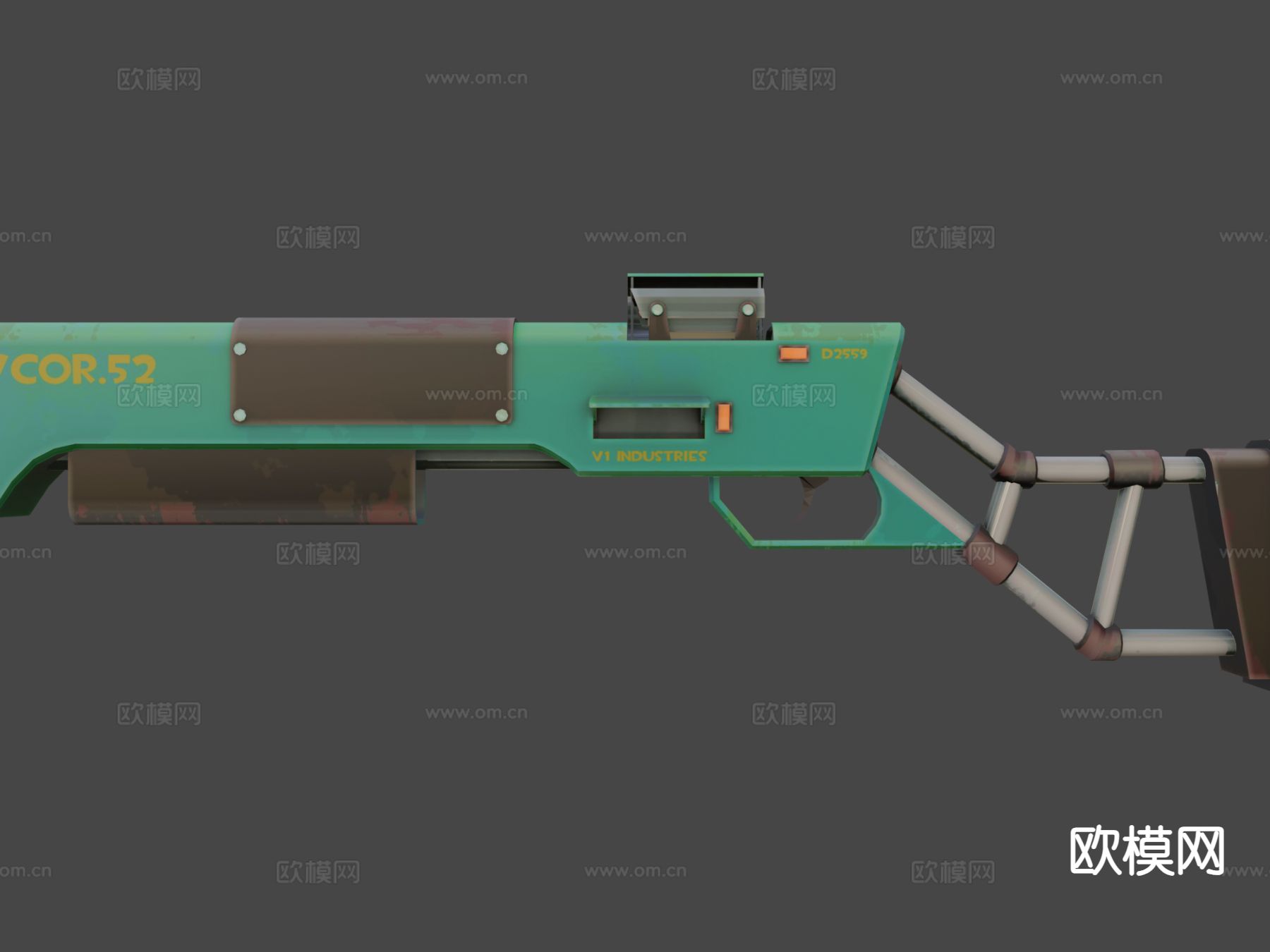 概念霰弹枪3d模型