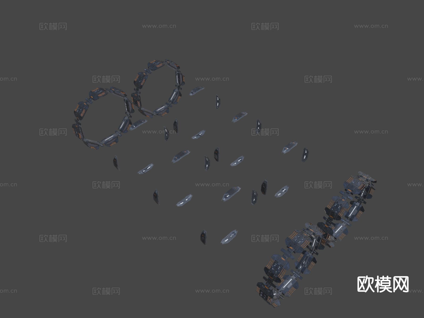 行星跳跃门3d模型