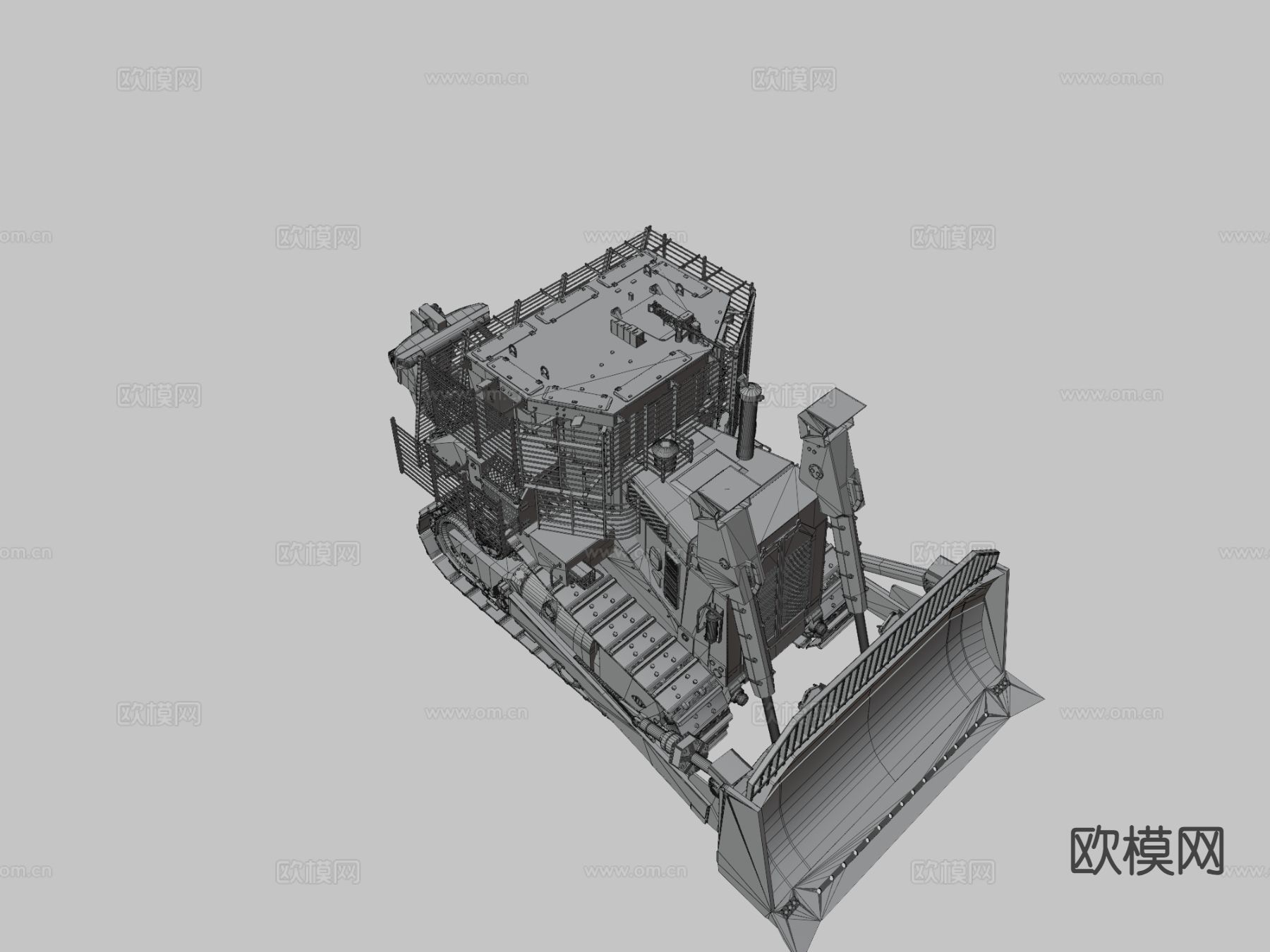 推土机卡车3d模型