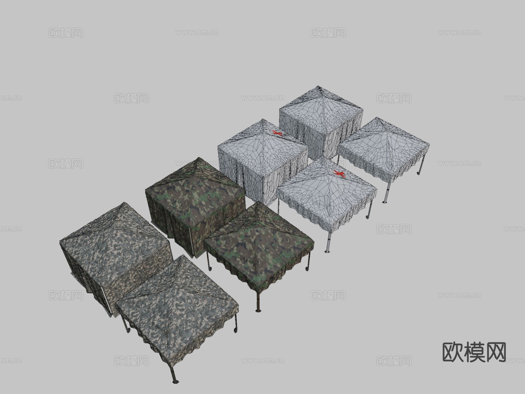 遮阳篷 军用帐篷 户外帐篷3d模型