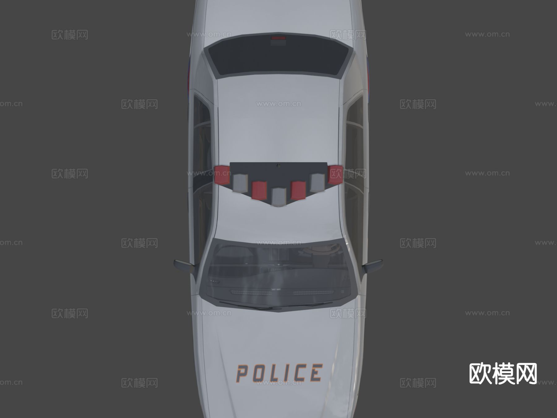 警车 汽车3d模型