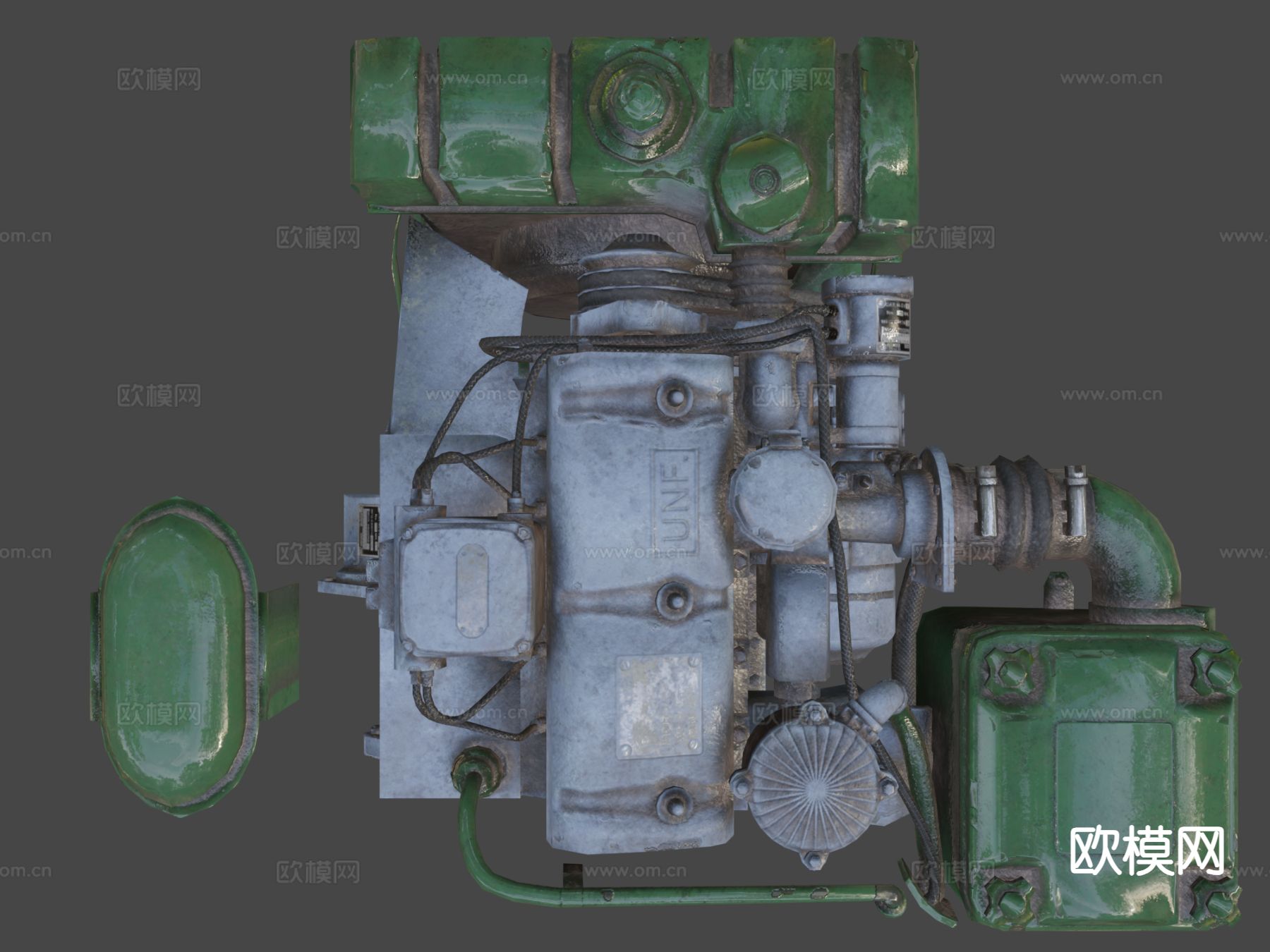 劳斯莱斯B40发动机3d模型