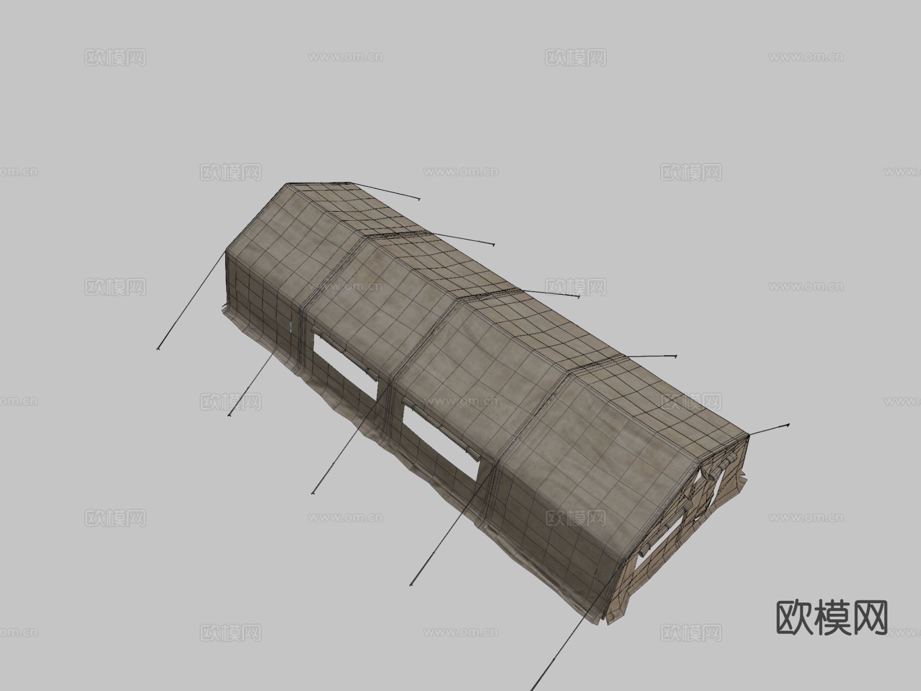 户外帐篷 军用帐篷3d模型