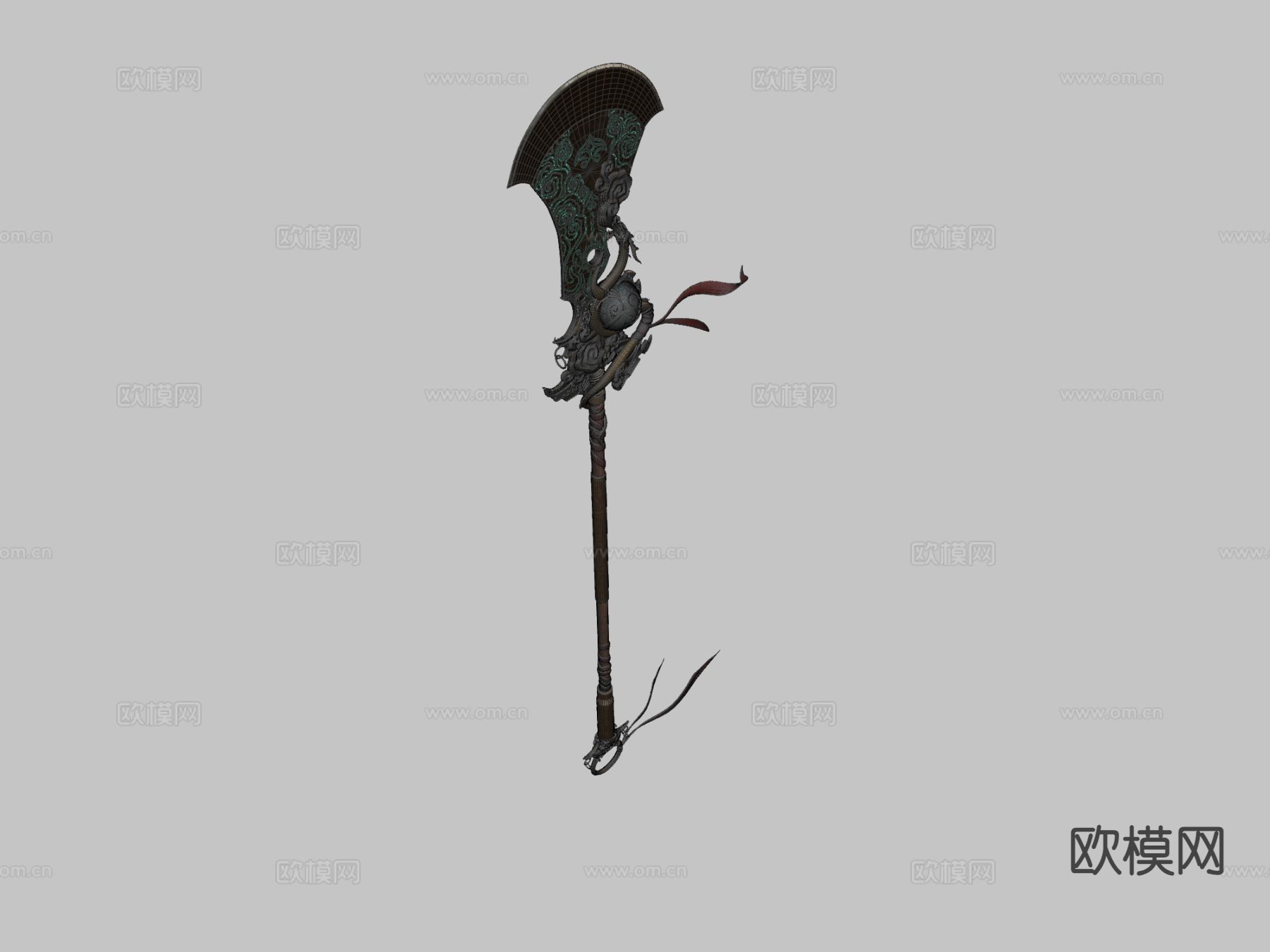 幻想武器 战戟武器3d模型