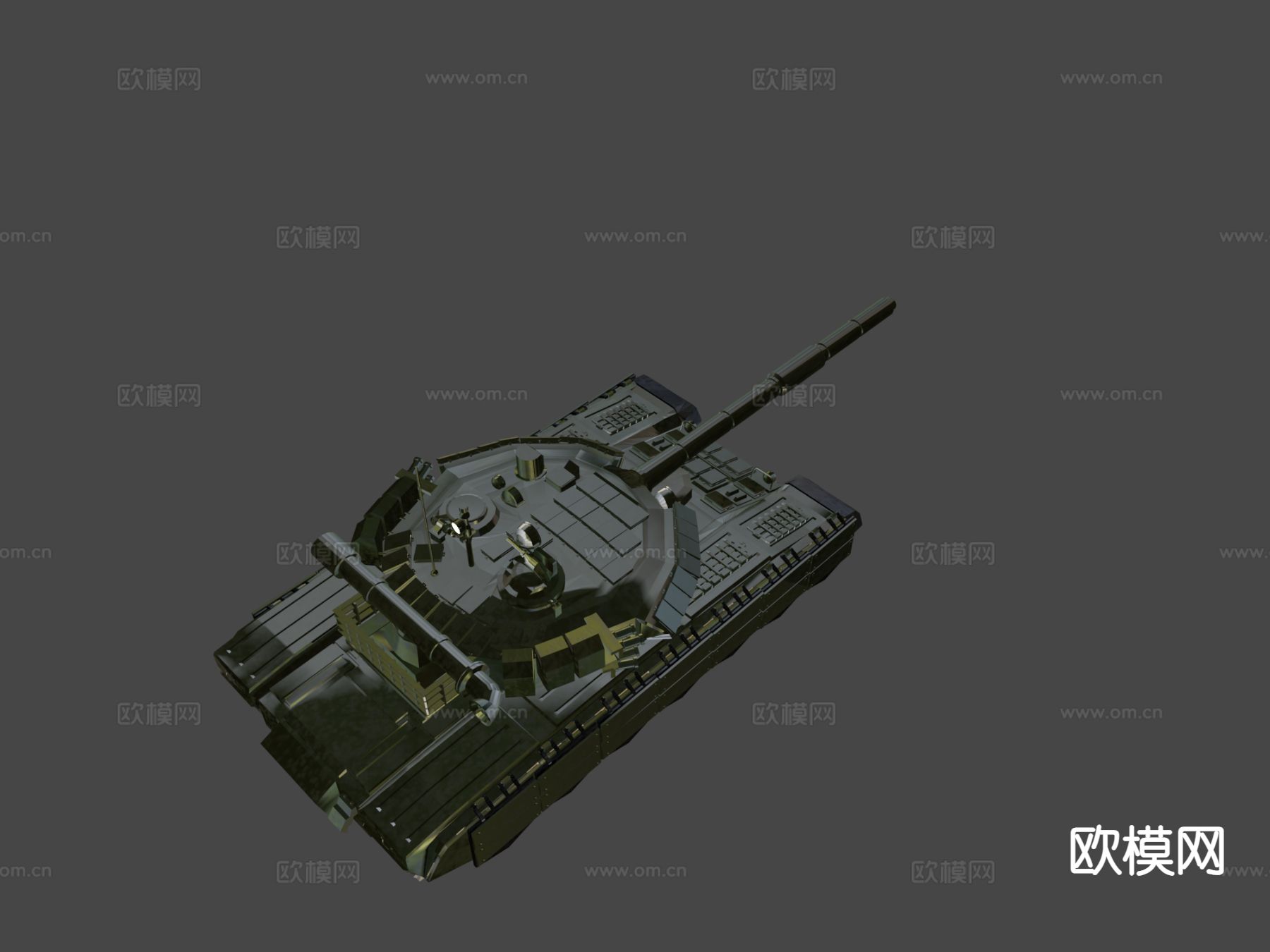 T80主战坦克-MBT3d模型