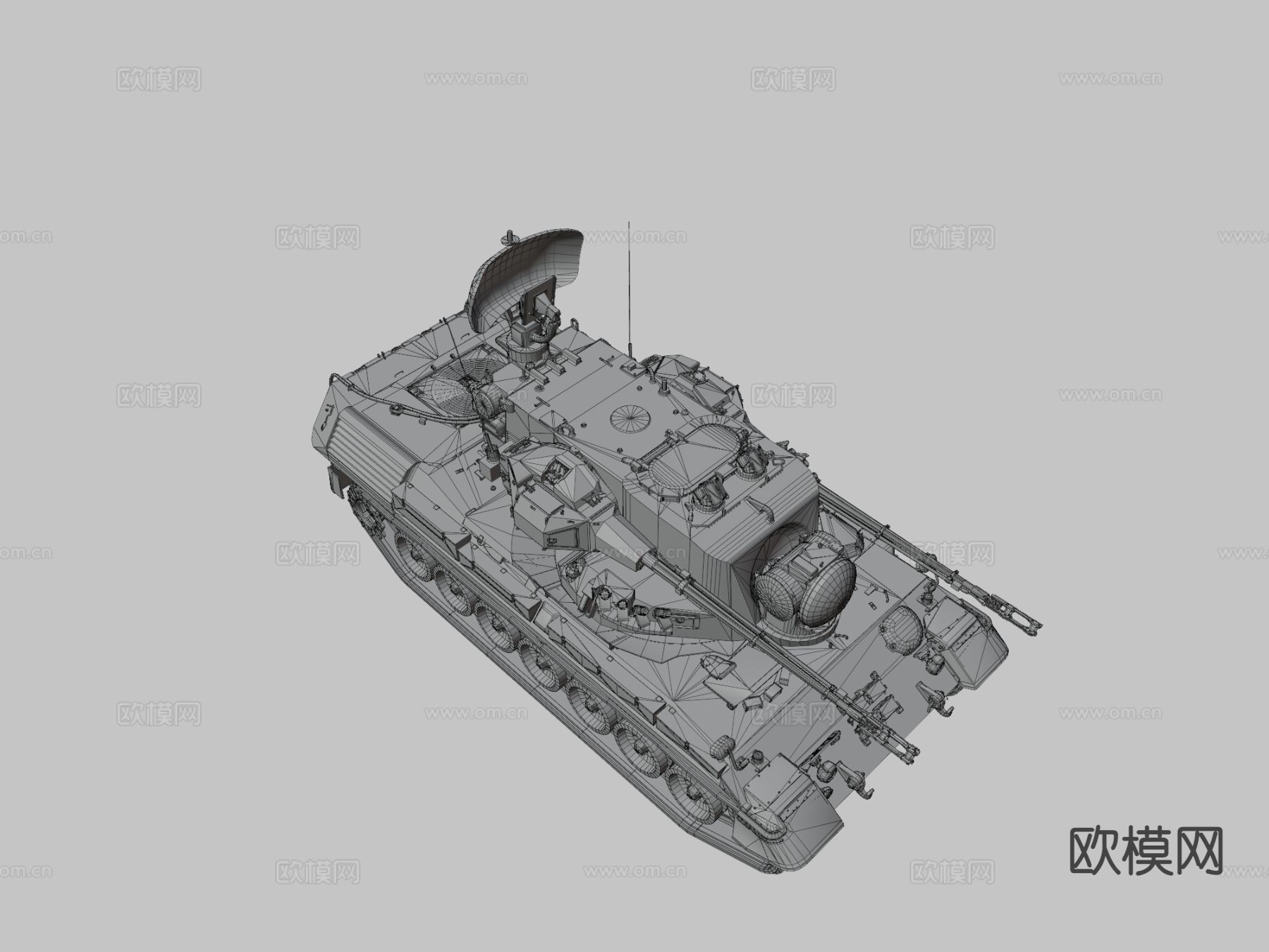 猎豹1A2坦克3d模型