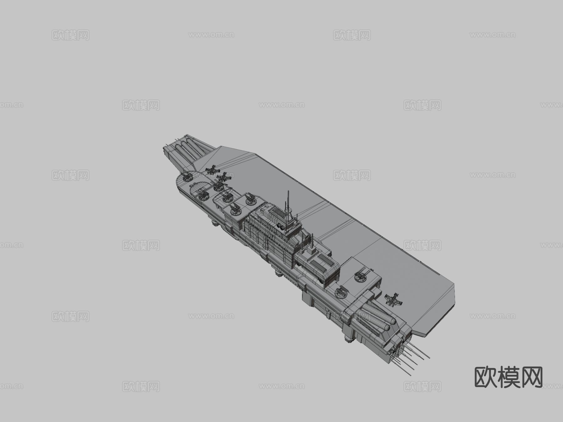 Eucadian资本级航母3d模型