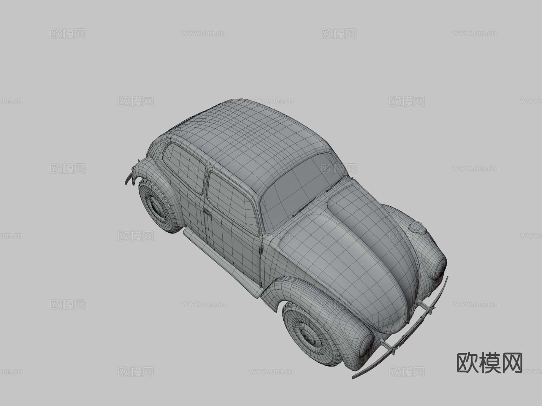 汽车 复古轿车3d模型