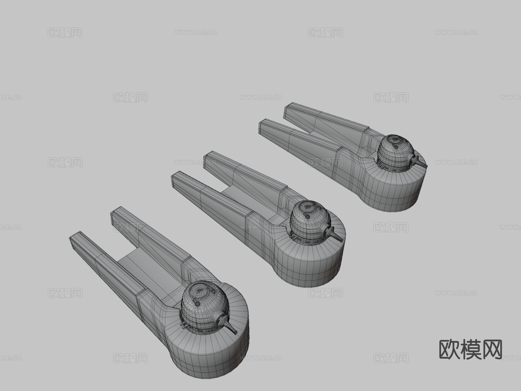 防线炮塔3d模型