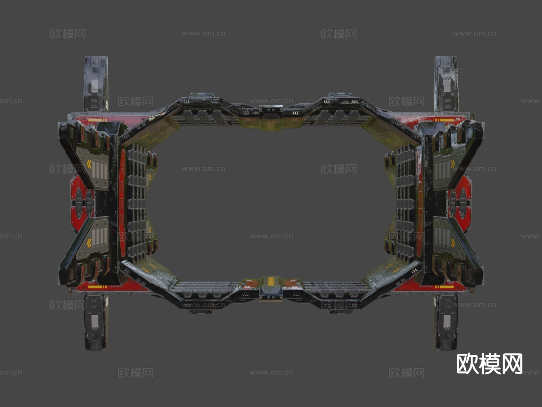 海盗跳跃门3d模型