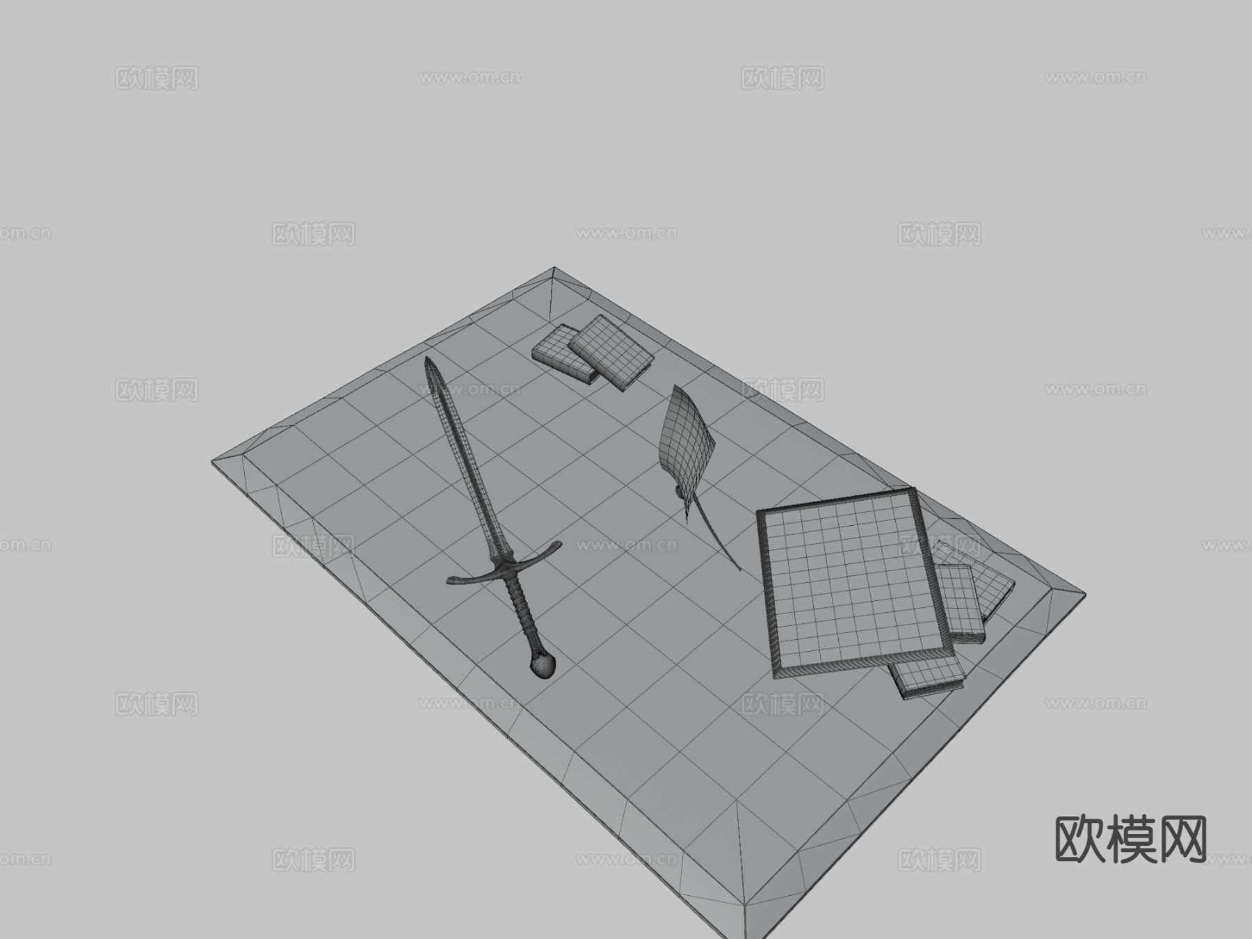 甘道夫剑 长剑 刀剑 游戏道具3d模型