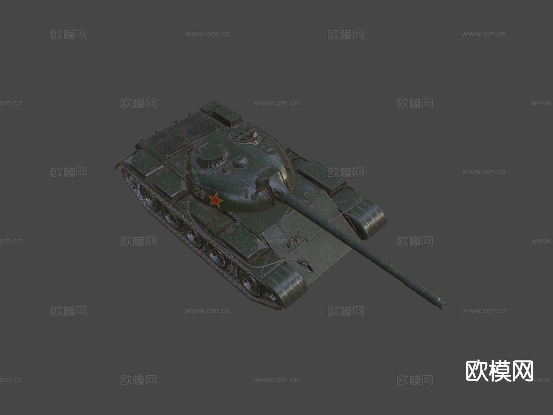 T-54-T-55苏联主战坦克3d模型