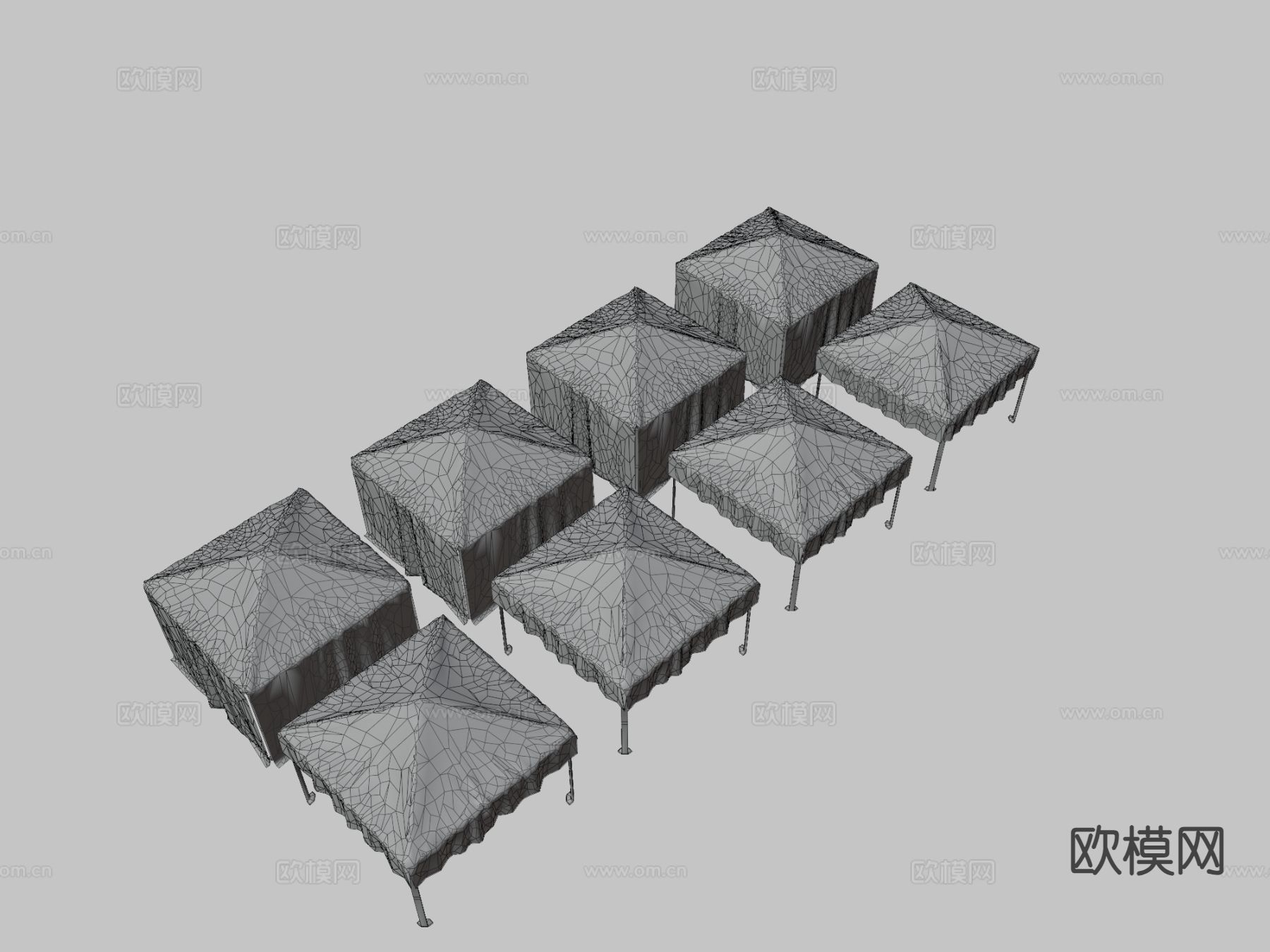 遮阳篷 军用帐篷 户外帐篷3d模型