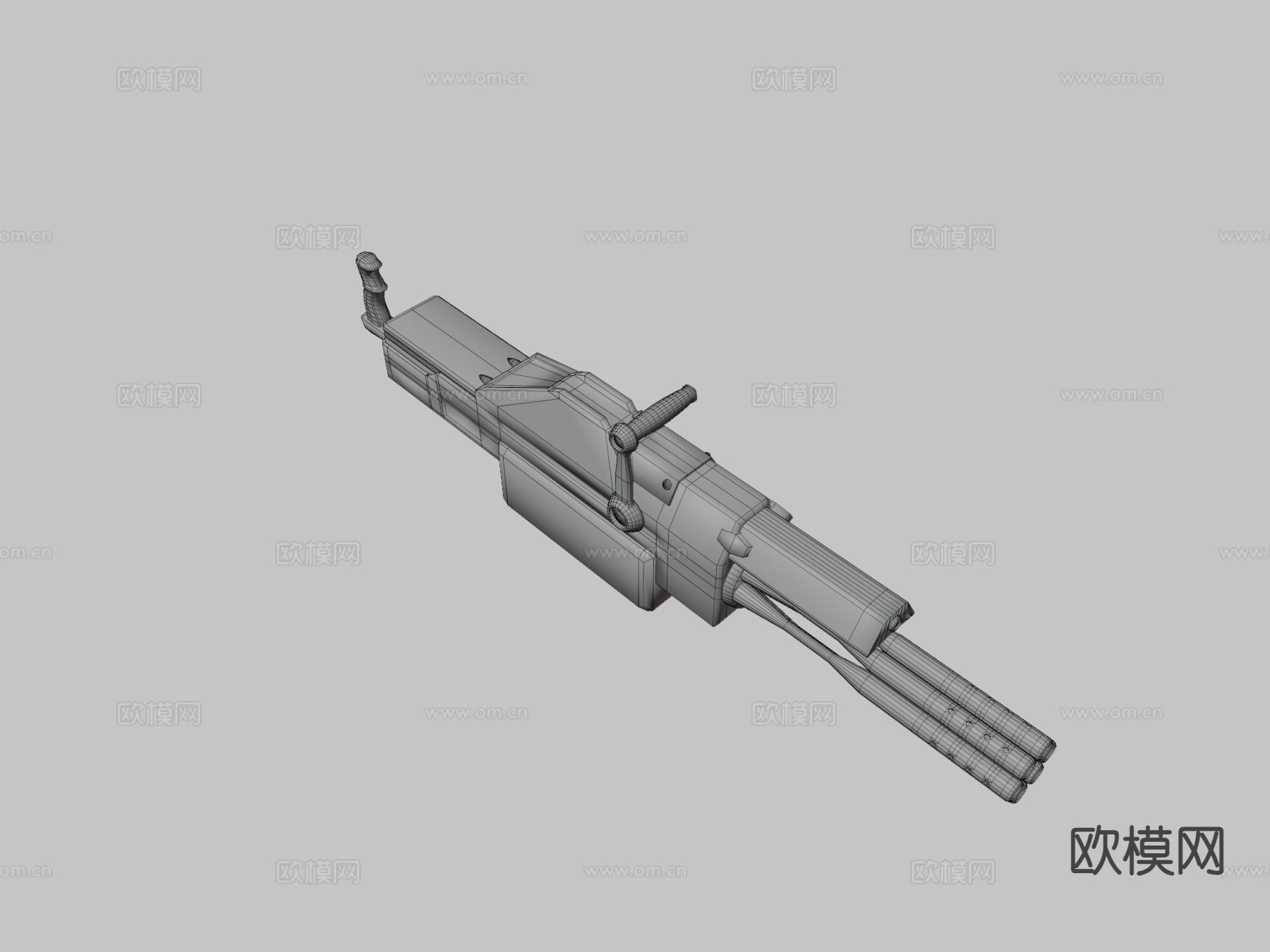 未来式加特林 枪支 枪械3d模型