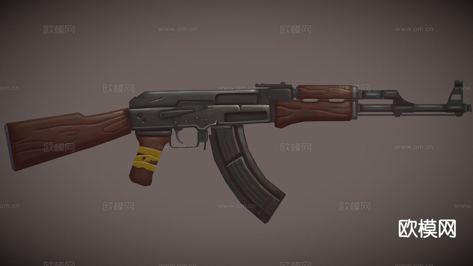 Ak-47步枪 枪支 枪械 武器3d模型