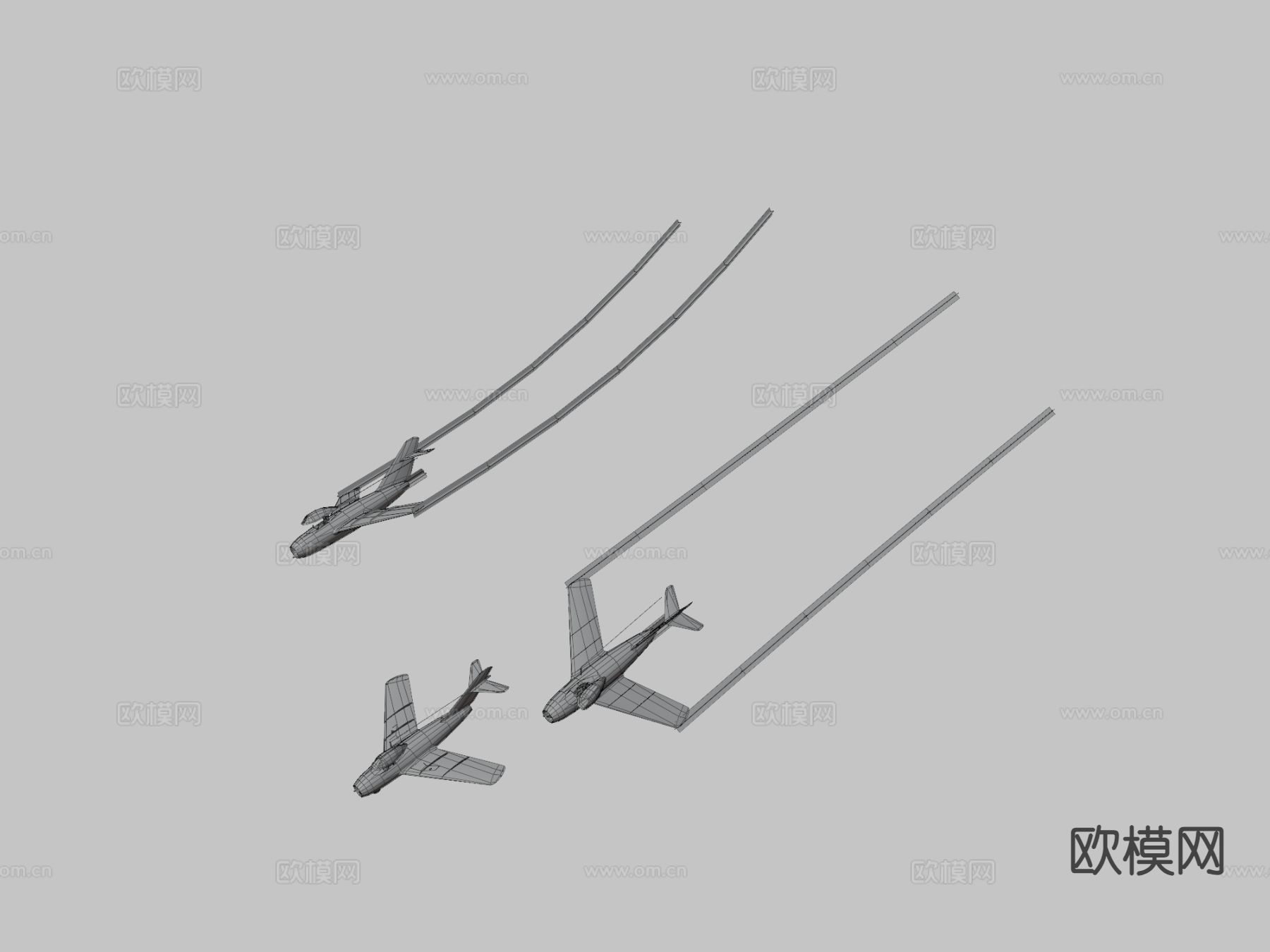 军事飞机 战斗机 侦察机3d模型