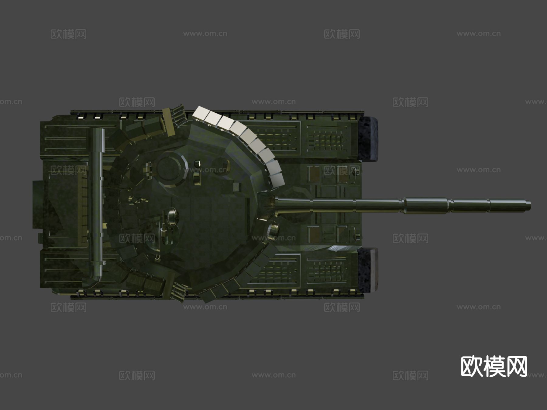 T80主战坦克-MBT3d模型