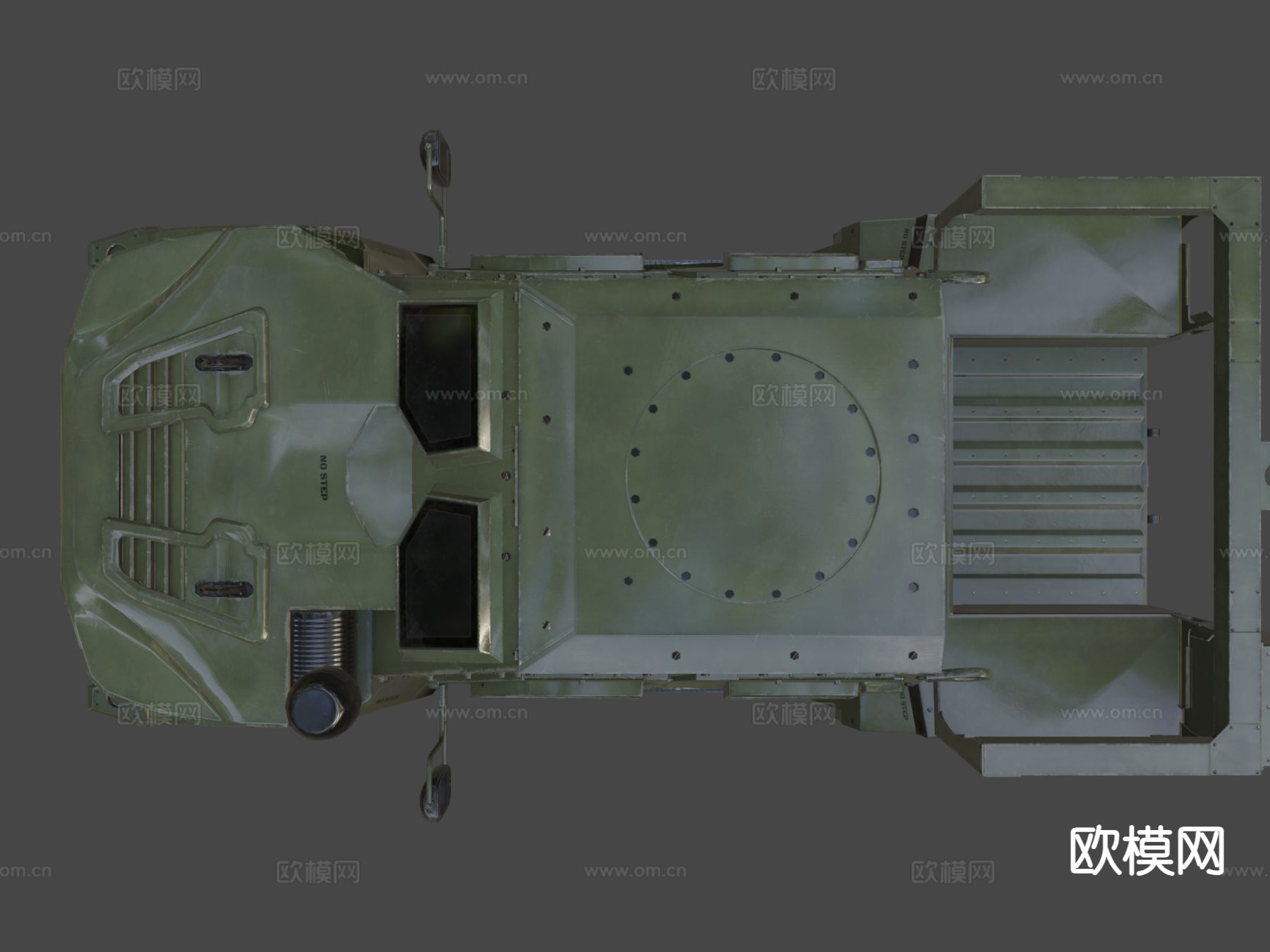 装甲车 越野车3d模型