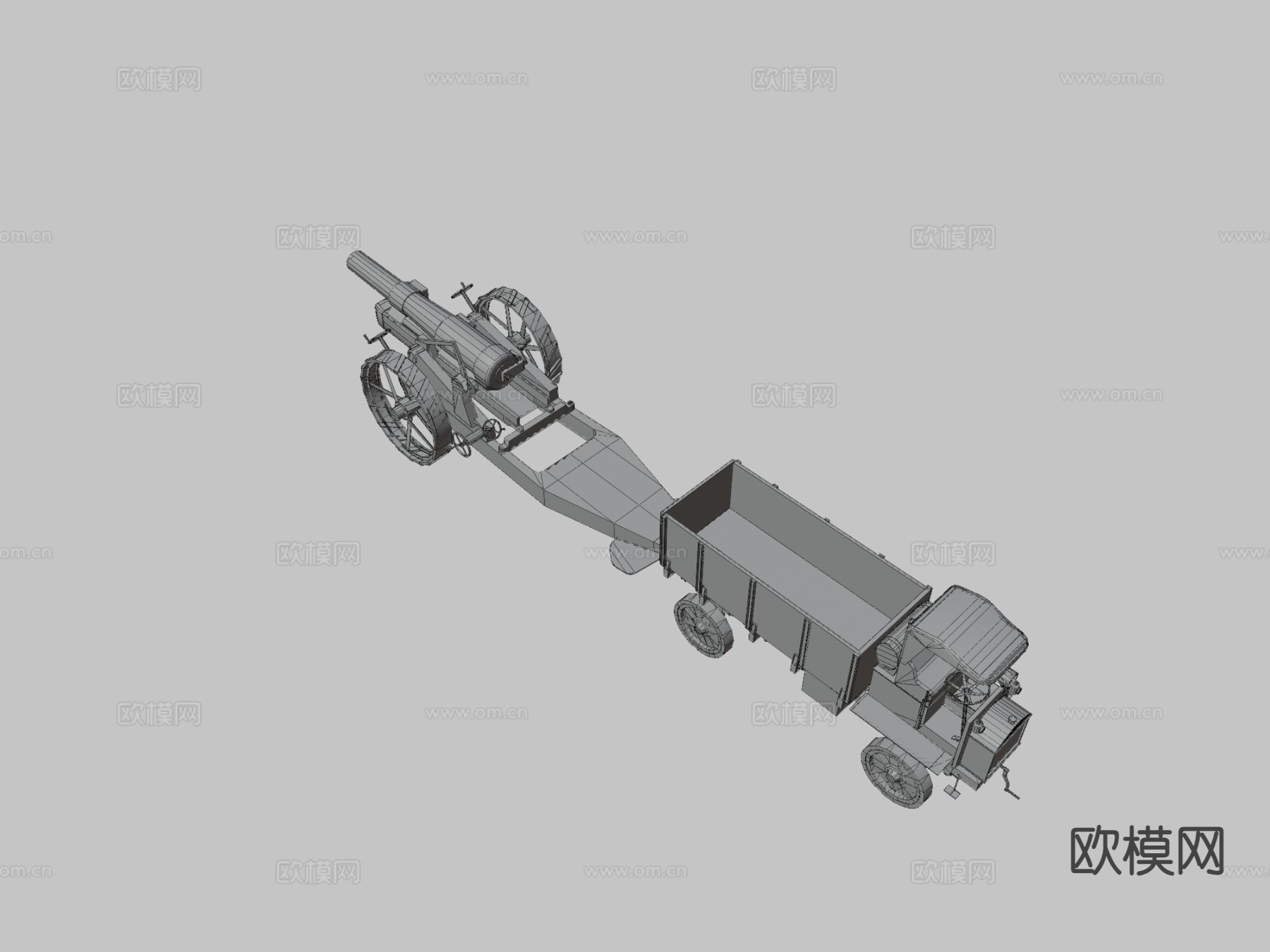 大卡车 运输车3d模型