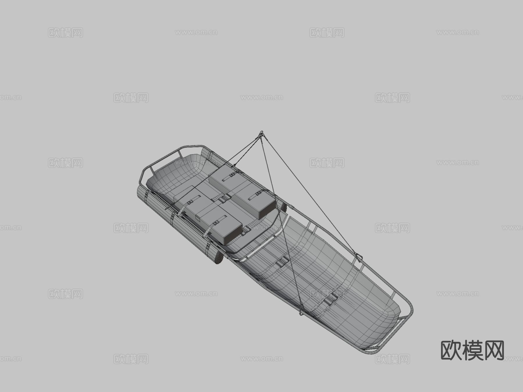 直升机救援担架3d模型