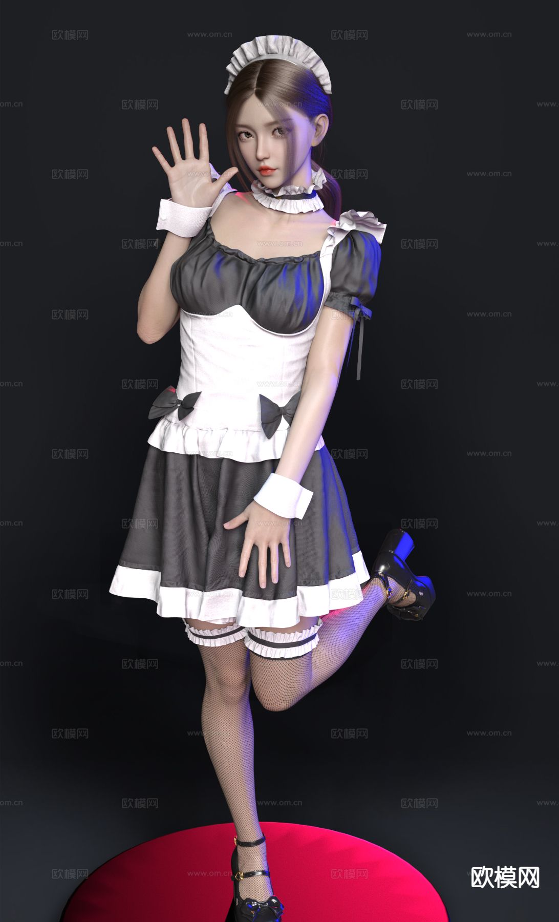 Cosplayer人物 美女3d模型