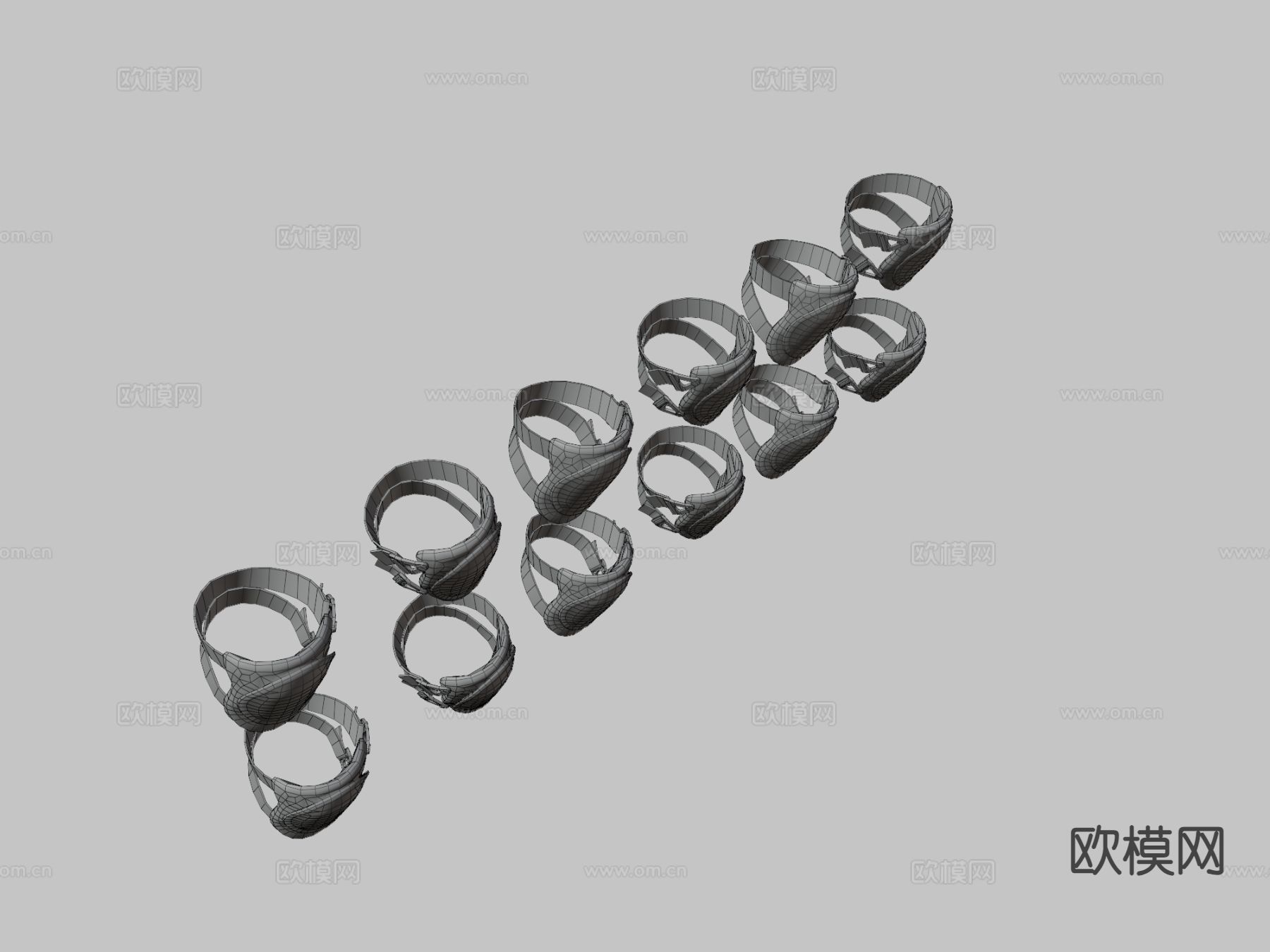 战术护膝 游戏道具3d模型