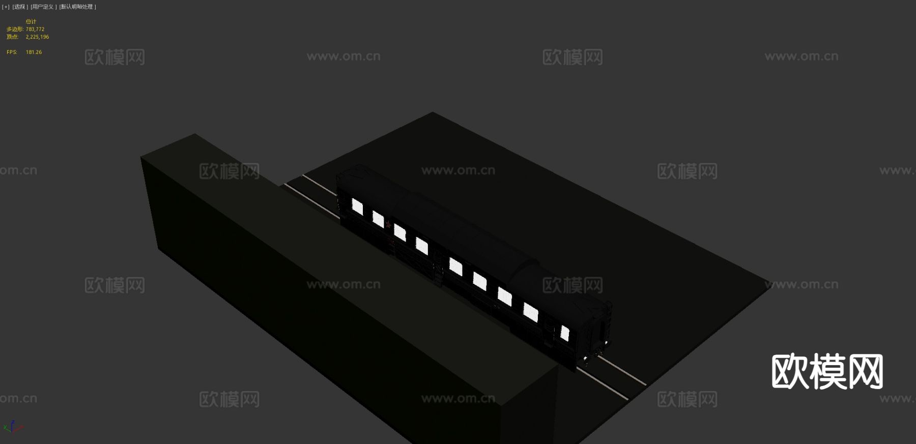 苏联装甲列车 车厢3d模型