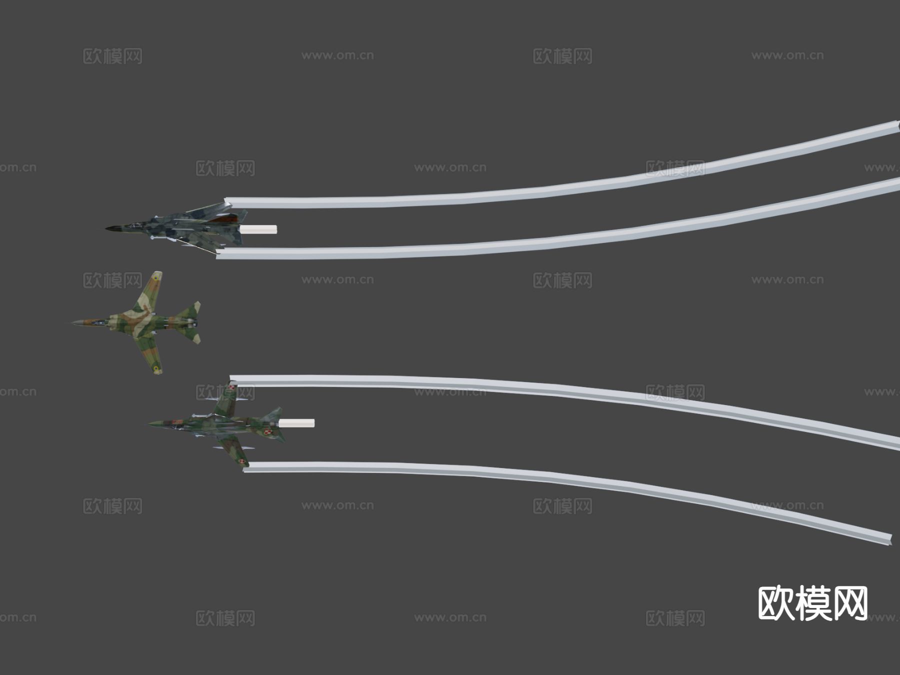 喷气战斗机3d模型