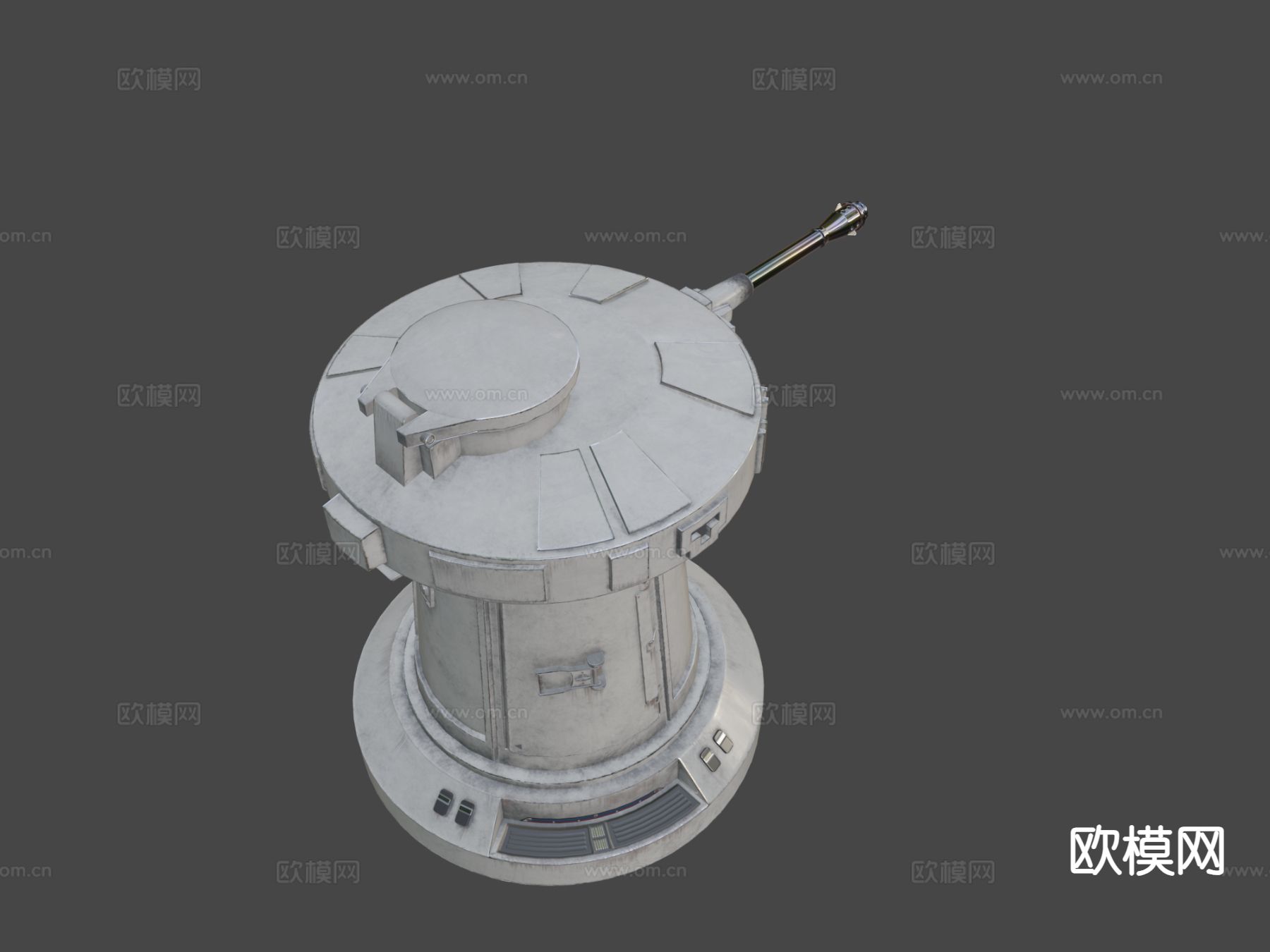 炮台电池 激光炮塔3d模型