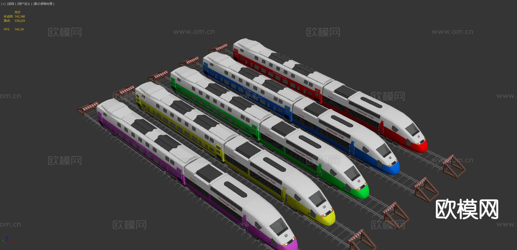 火车 动车 高铁3d模型