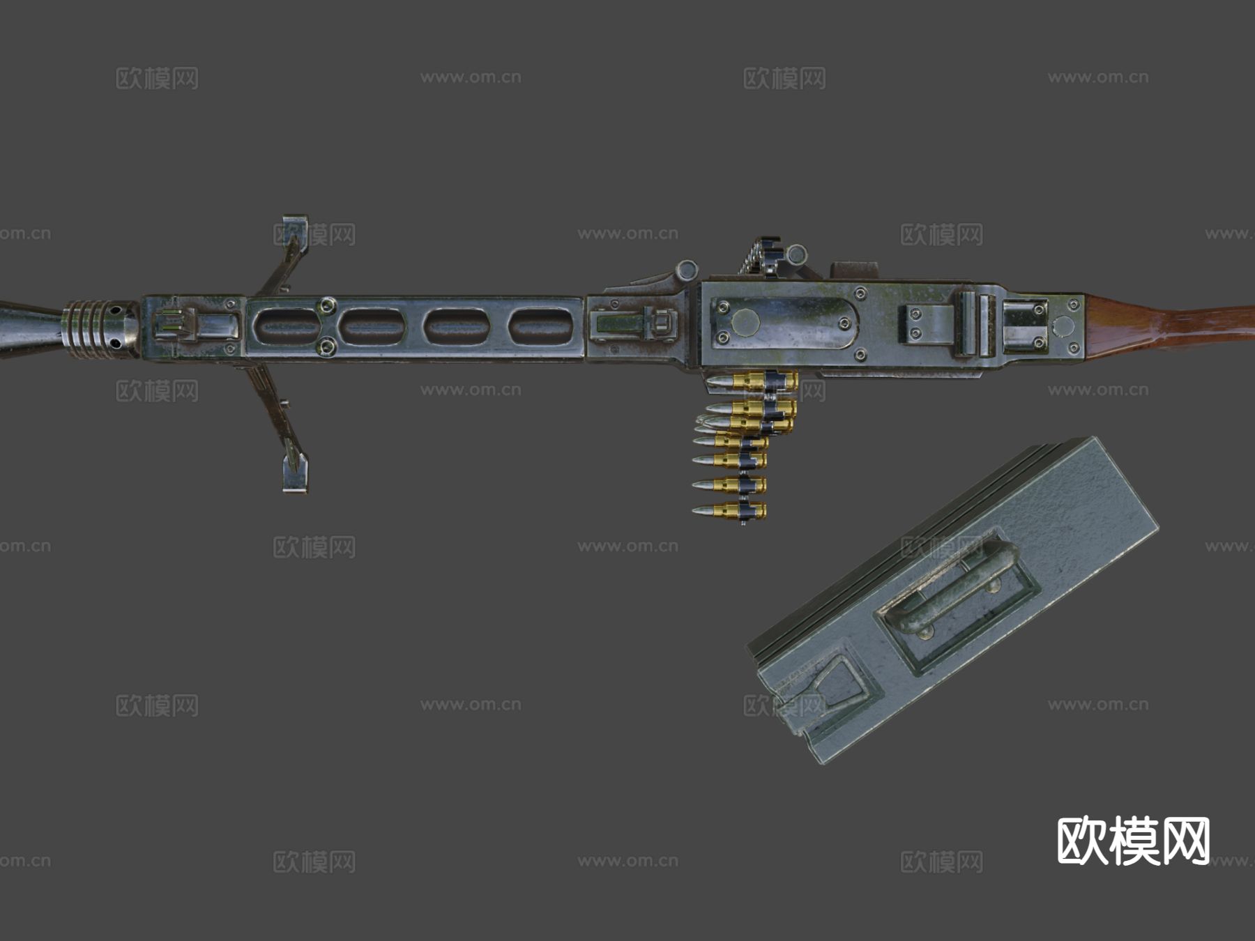 Mg42机枪 枪支 枪械 武器3d模型