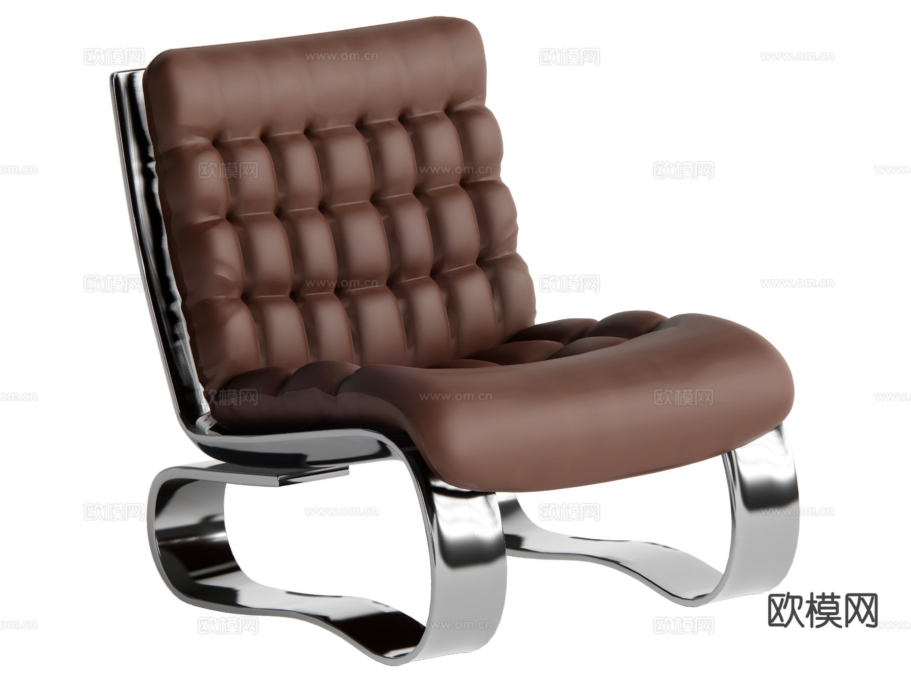 中古风休闲椅su模型下载（渲染图2）