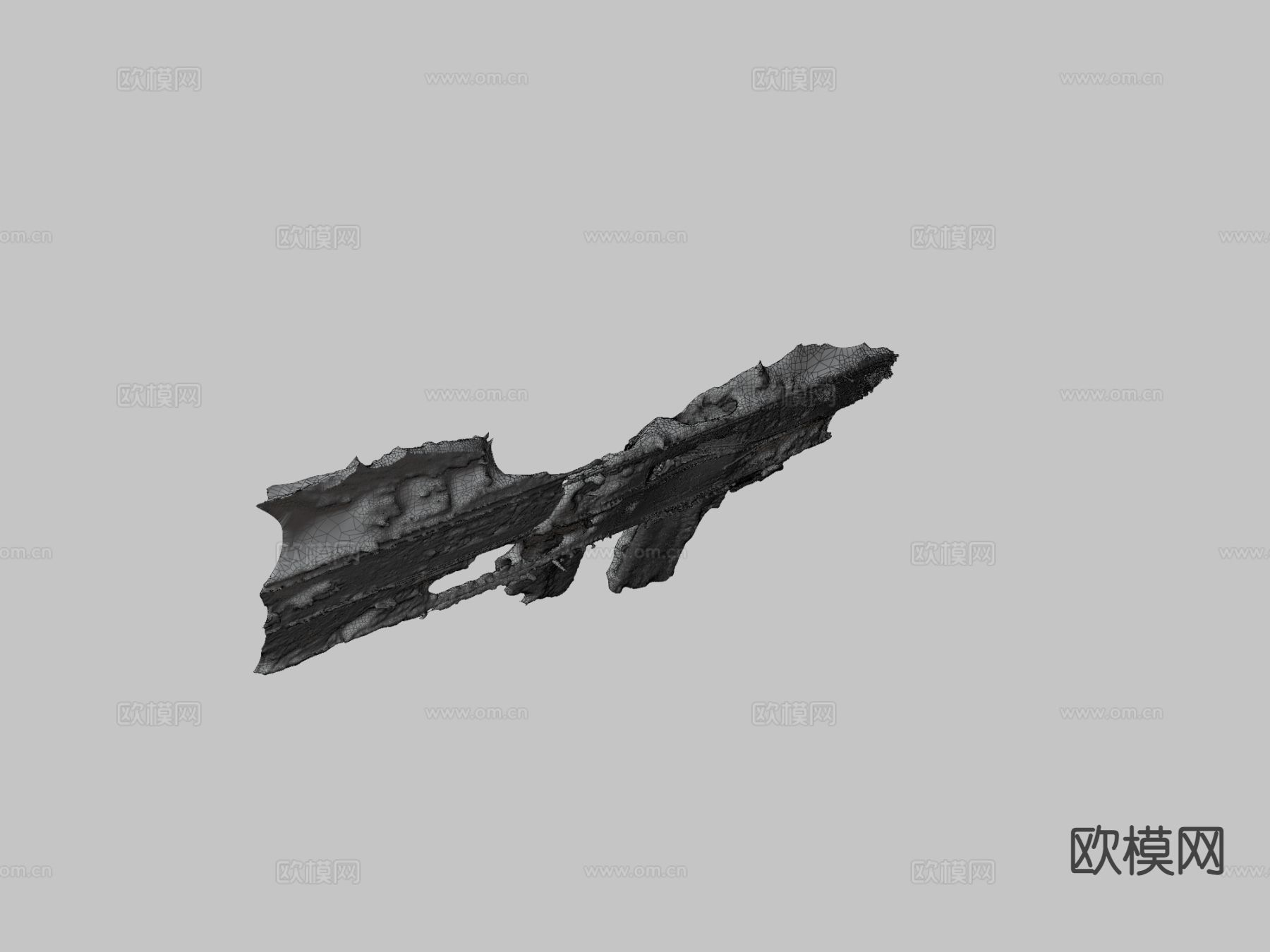 乌克兰毁坏桥梁3d模型下载（渲染图4）