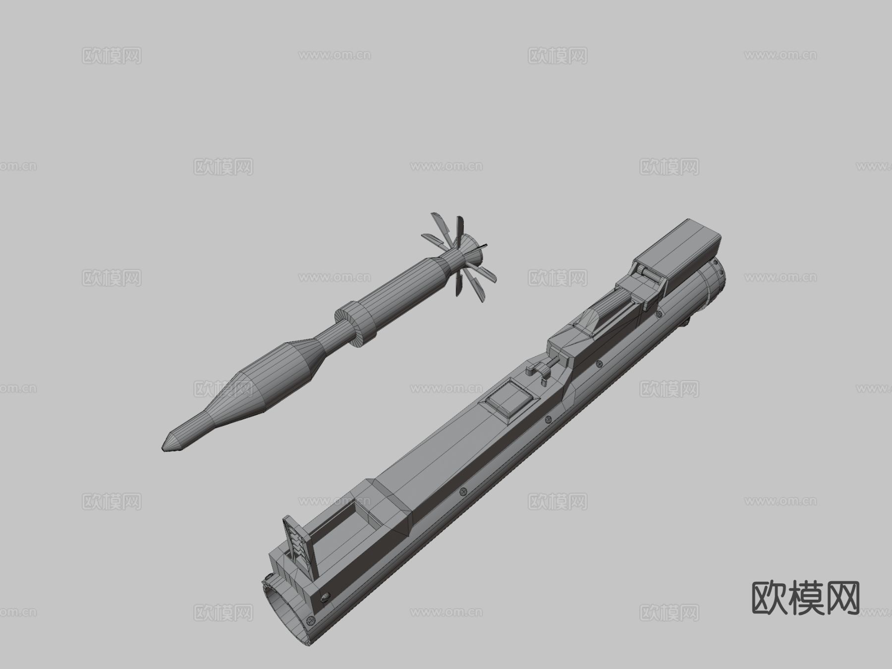 导弹发射器3d模型