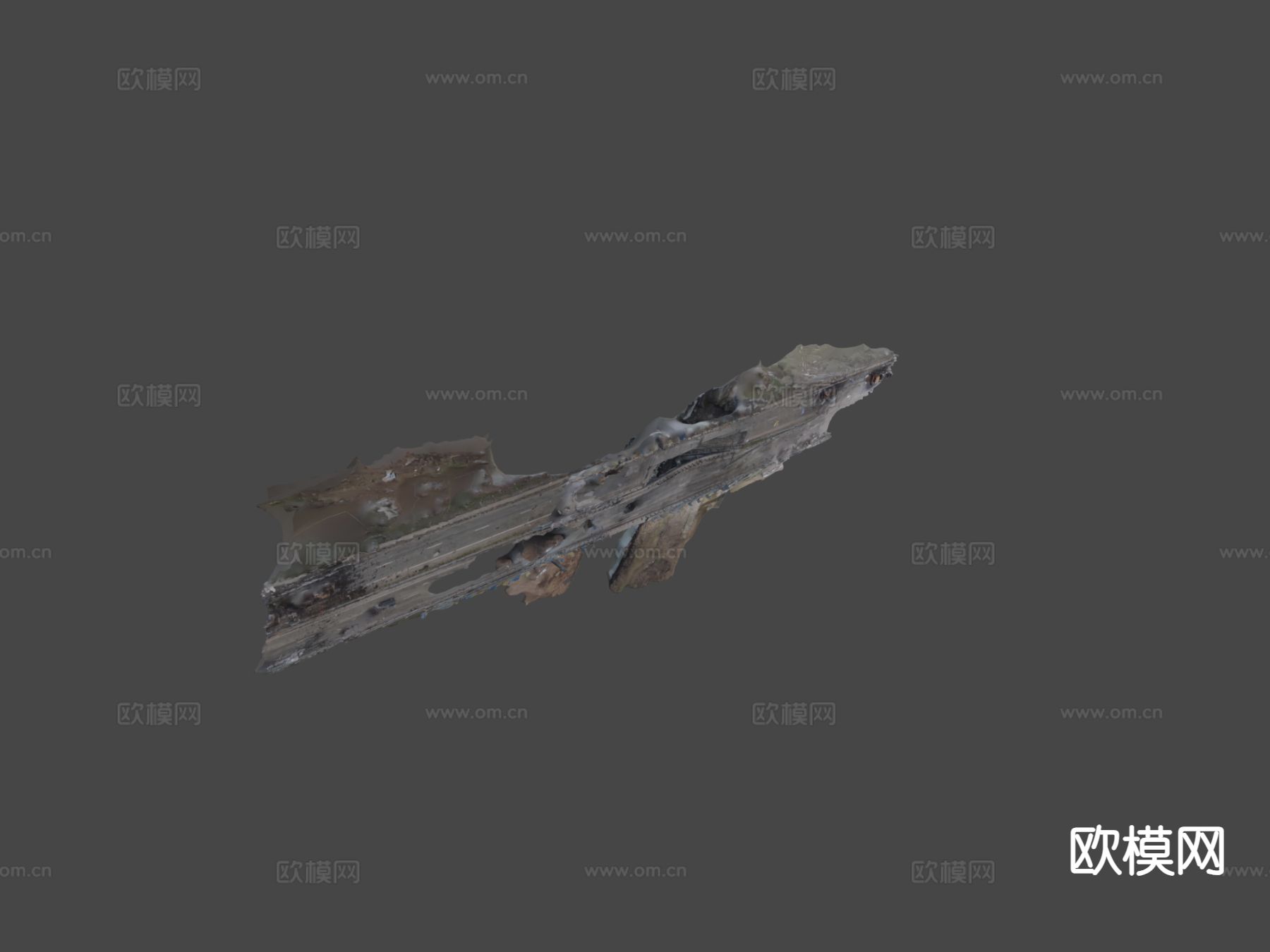 乌克兰毁坏桥梁3d模型下载（渲染图8）