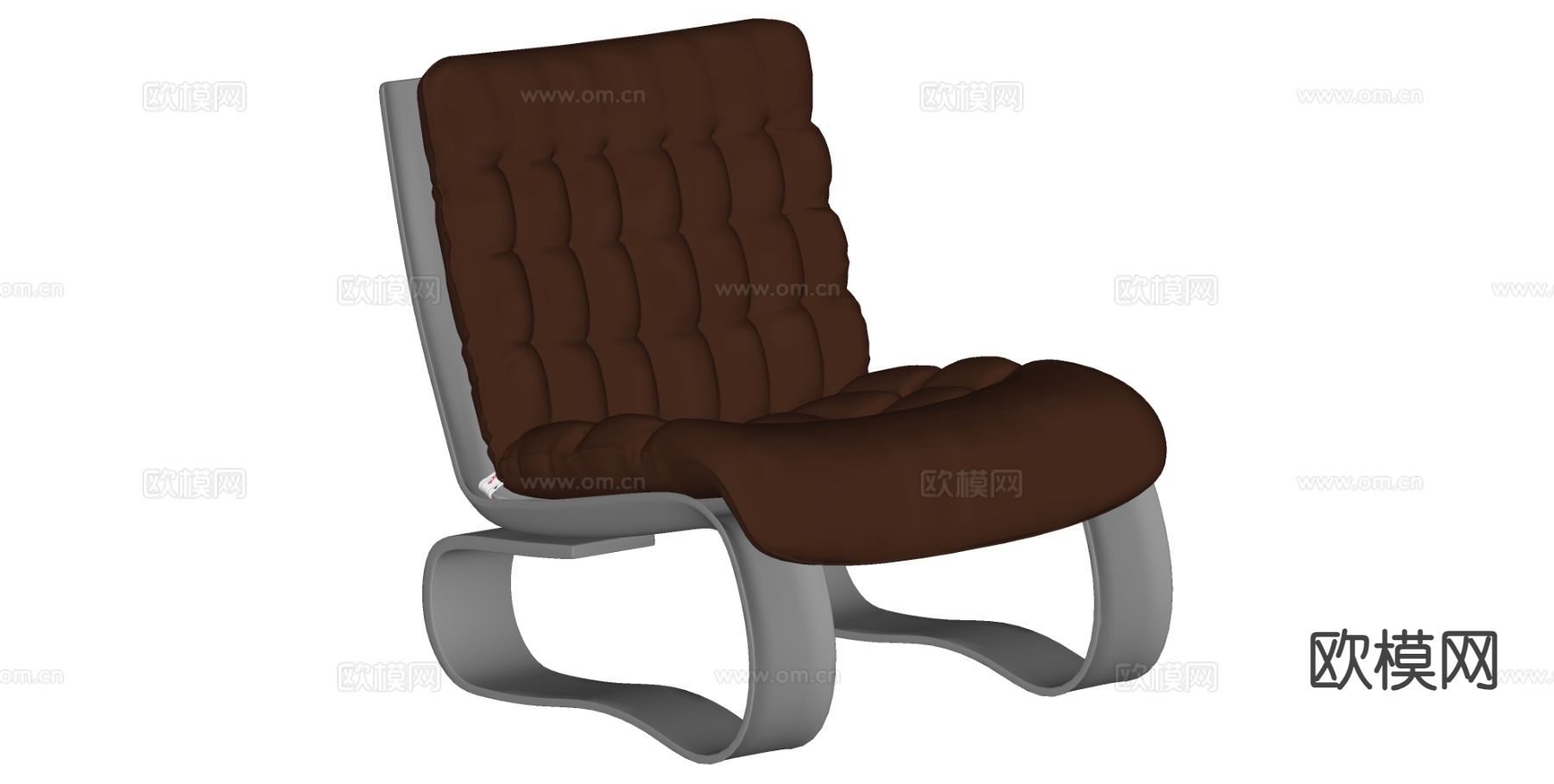 中古风休闲椅su模型下载（渲染图1）