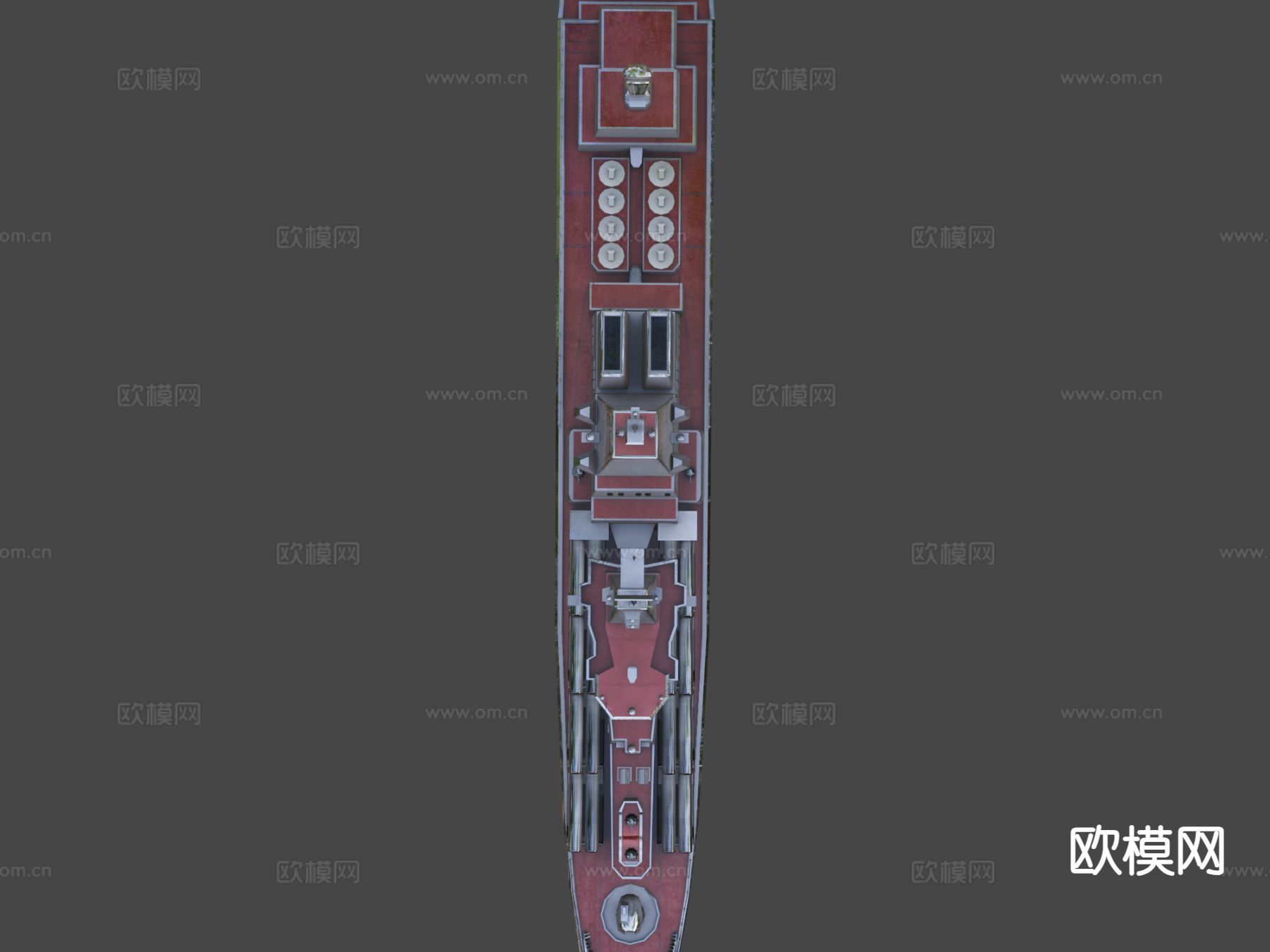 斯拉瓦级导弹巡洋舰3d模型