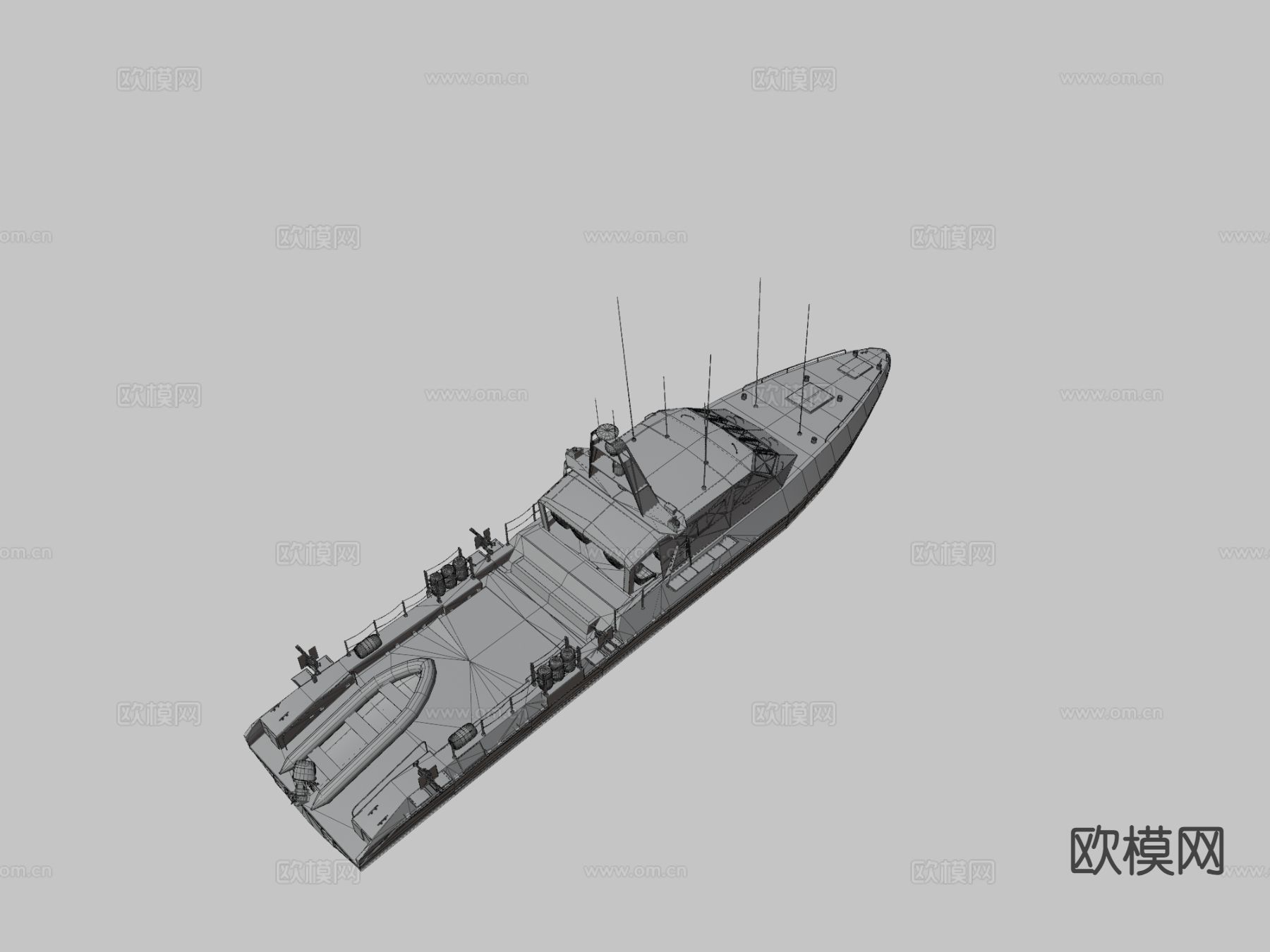 特种作战艇3d模型