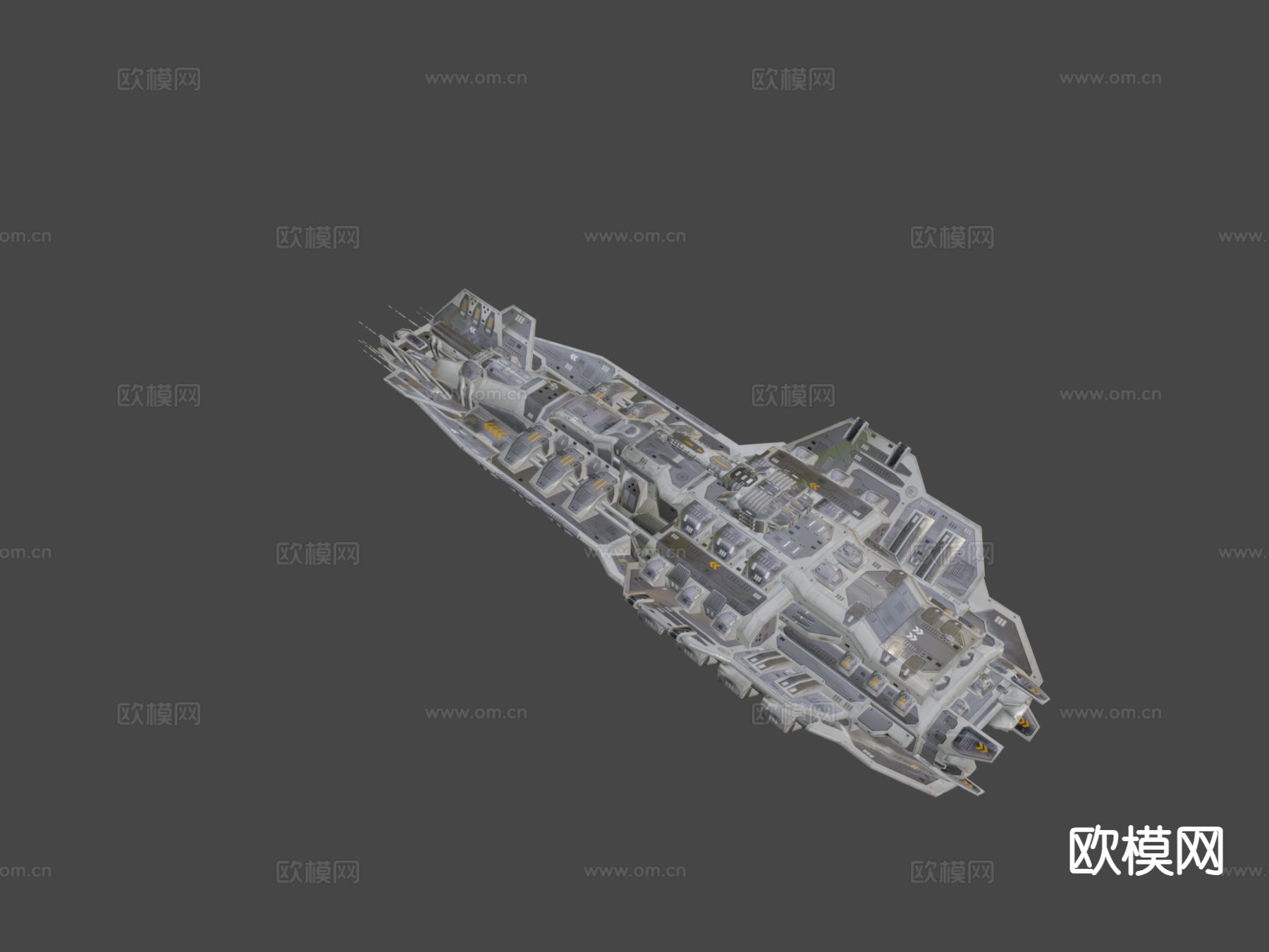 超级无畏舰 飞行器 宇宙飞船3d模型