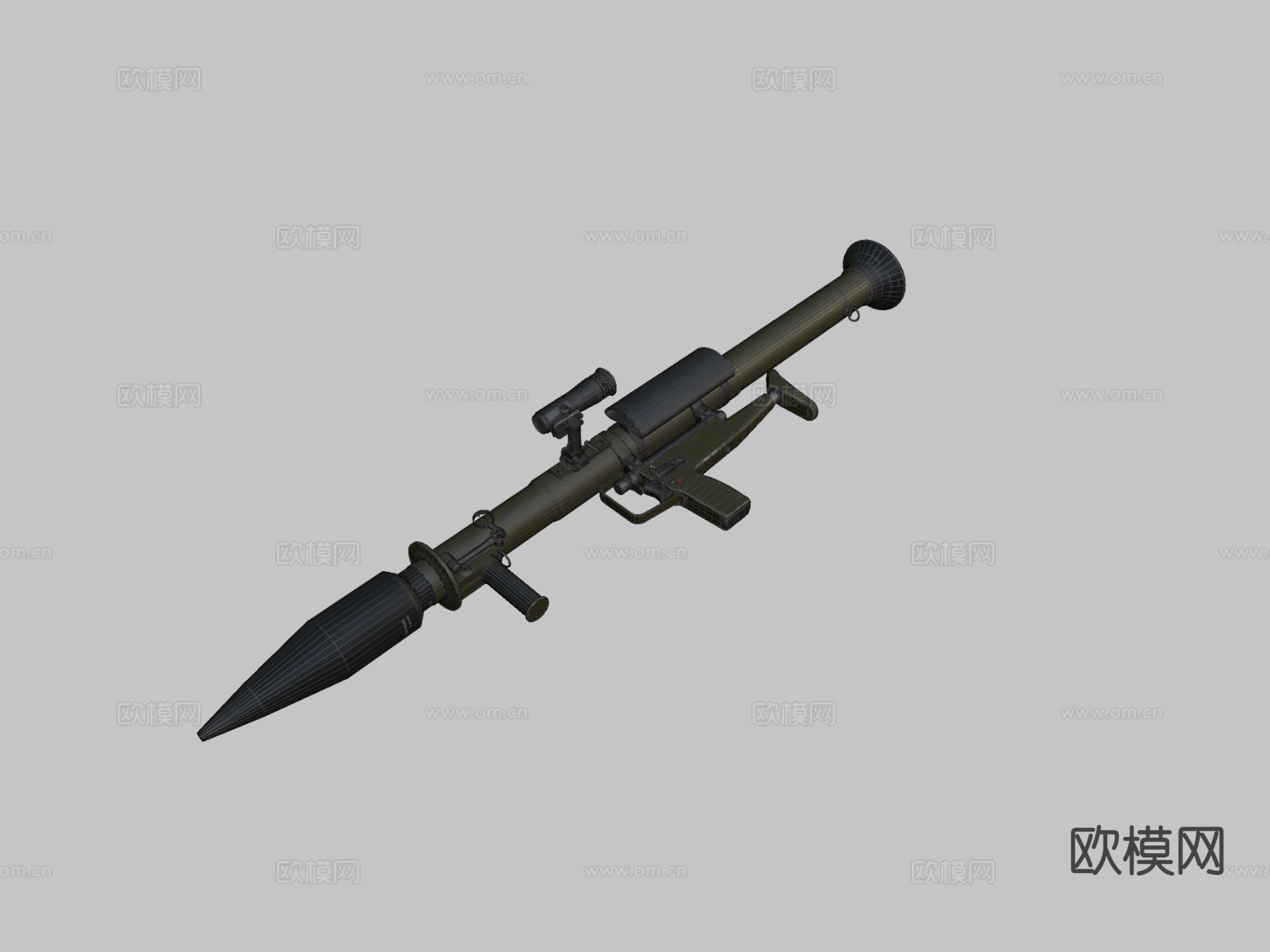 导弹发射器3d模型下载（渲染图2）